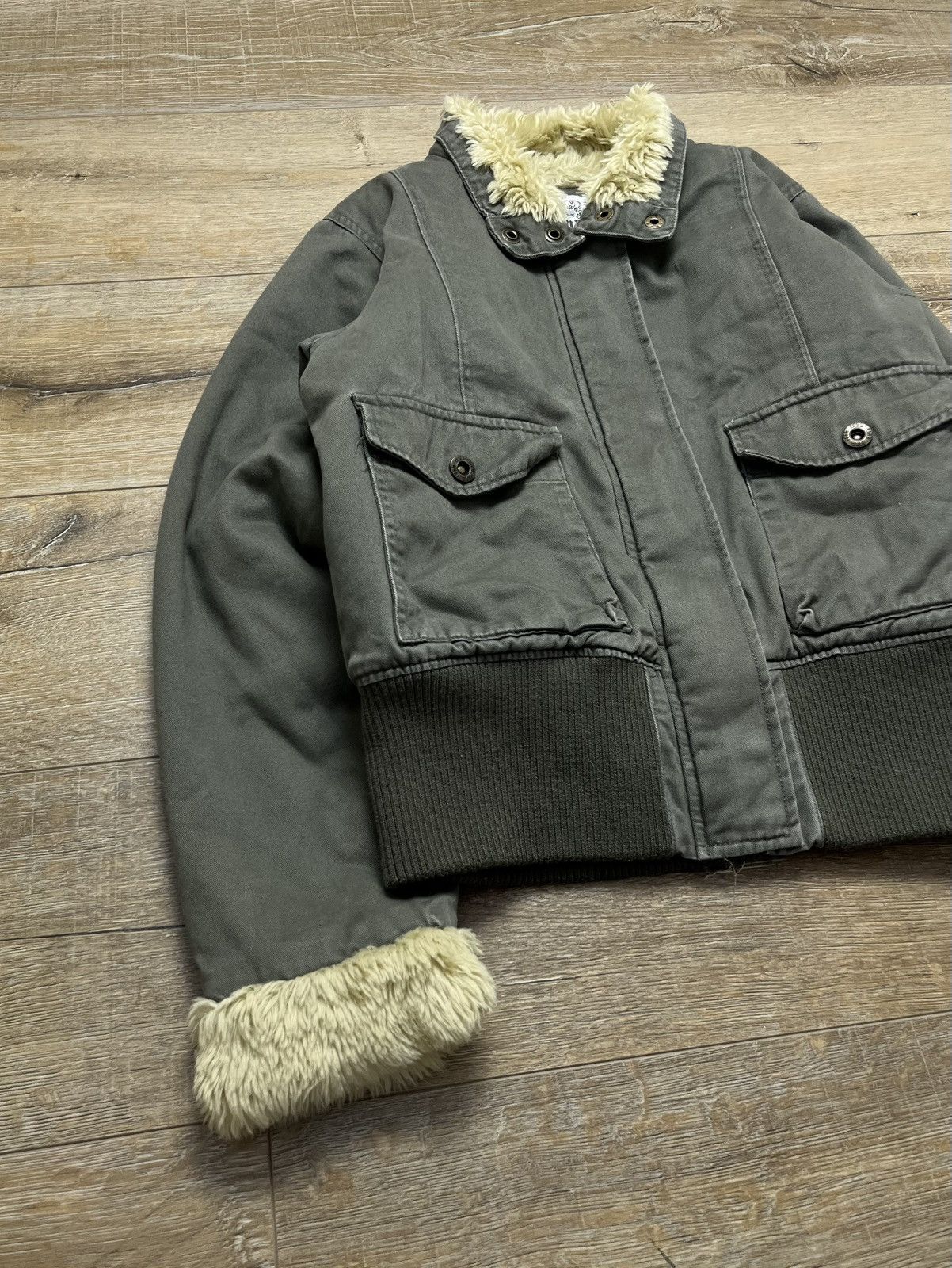 If Six Was Nine If Six Was Nine Style Fur Lined Cropped Jacket 90s Size US S / EU 44-46 / 1 - 9 Thumbnail
