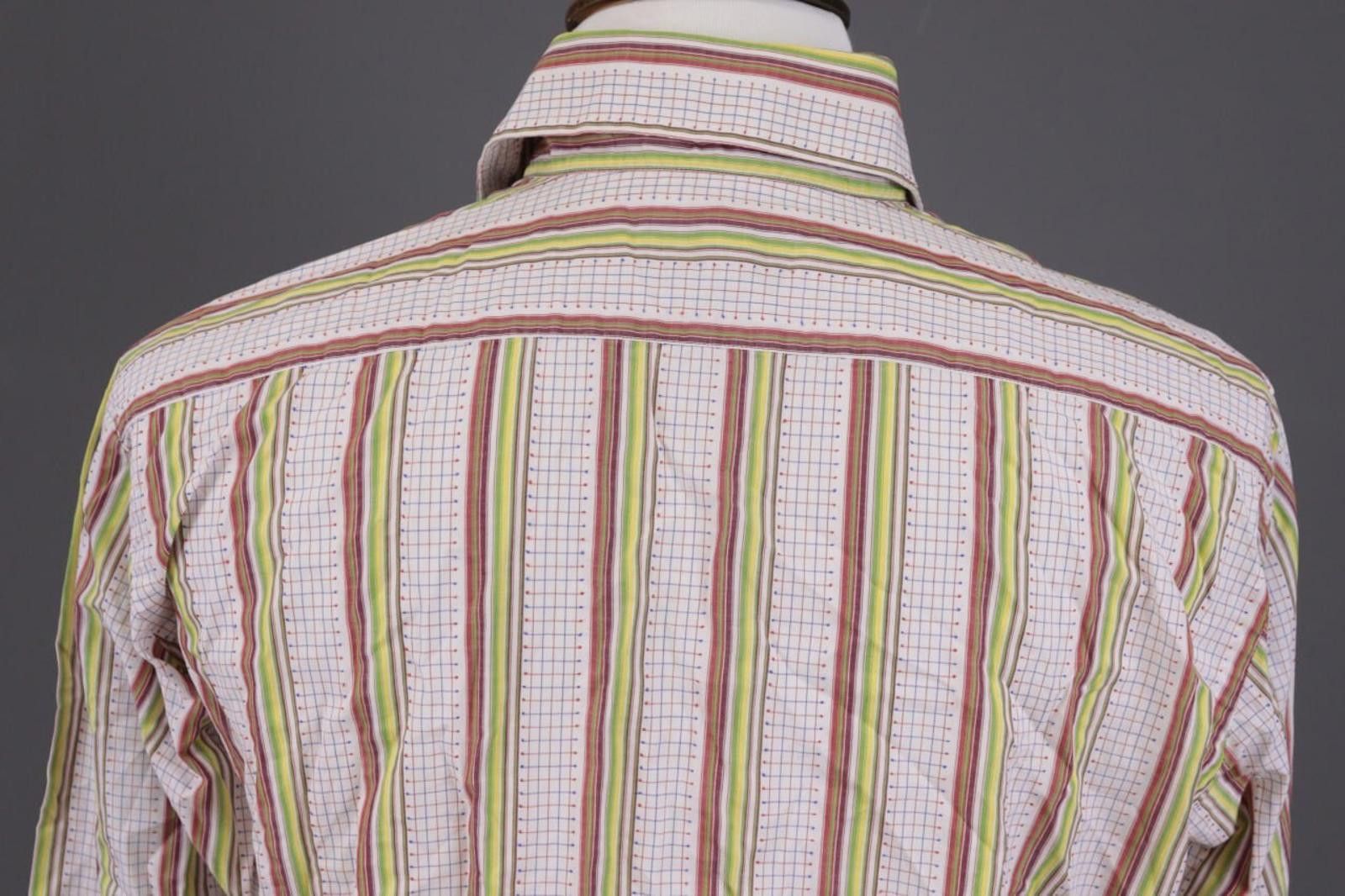 Etro Etro Milano Multicolor Striped Button Dress Shirt Size 42 Size US M / EU 48-50 / 2 - 8 Thumbnail