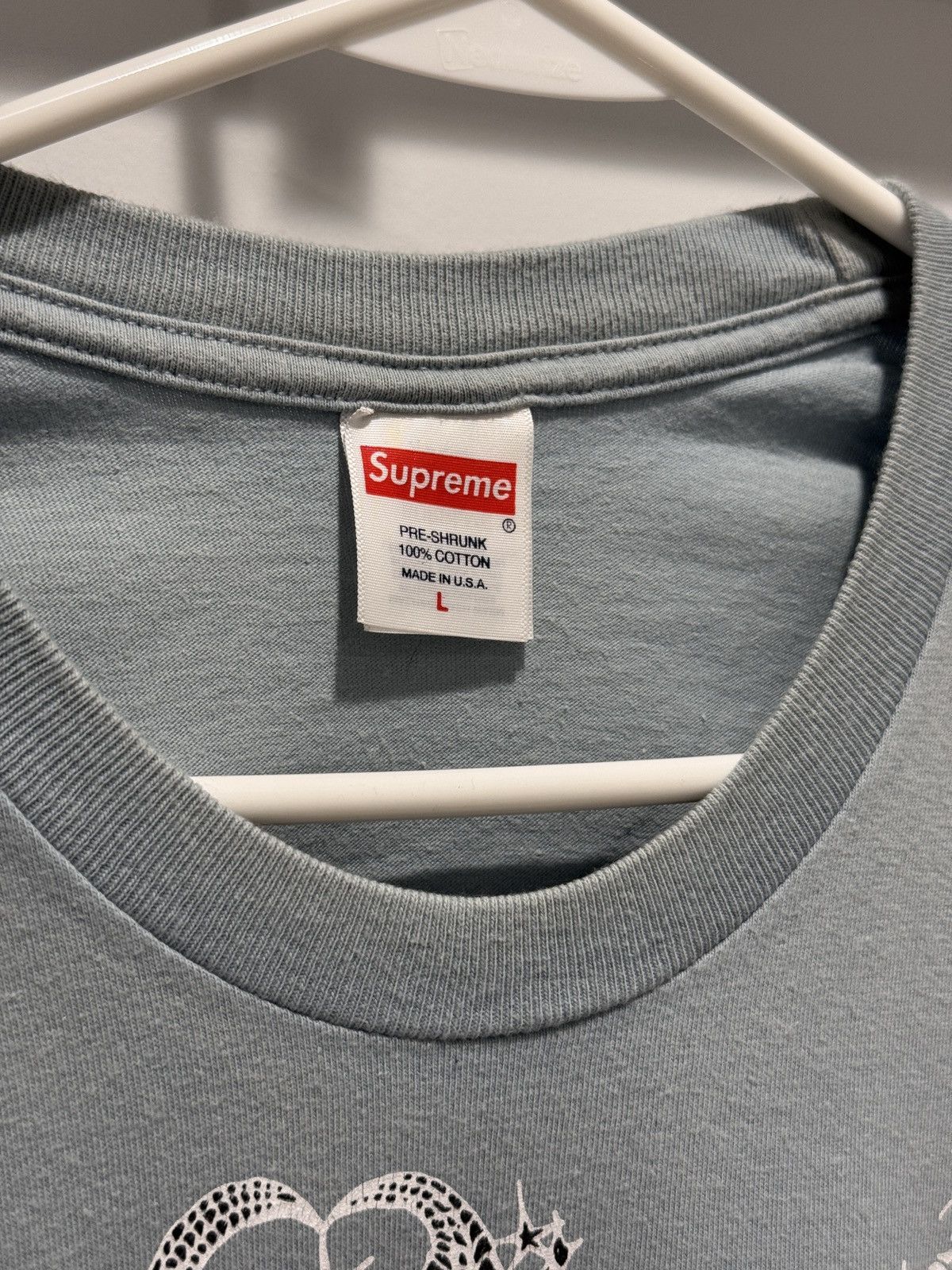 Supreme Supreme Wombat Dusty Blue Tee T Shirt Size L Large Size US L / EU 52-54 / 3 - 5 Thumbnail