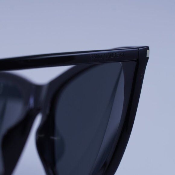 Saint Laurent Paris Saint Laurent SL 214 KATE THIN 001 Sunglasses Black Cat Eye Size ONE SIZE - 10 Thumbnail