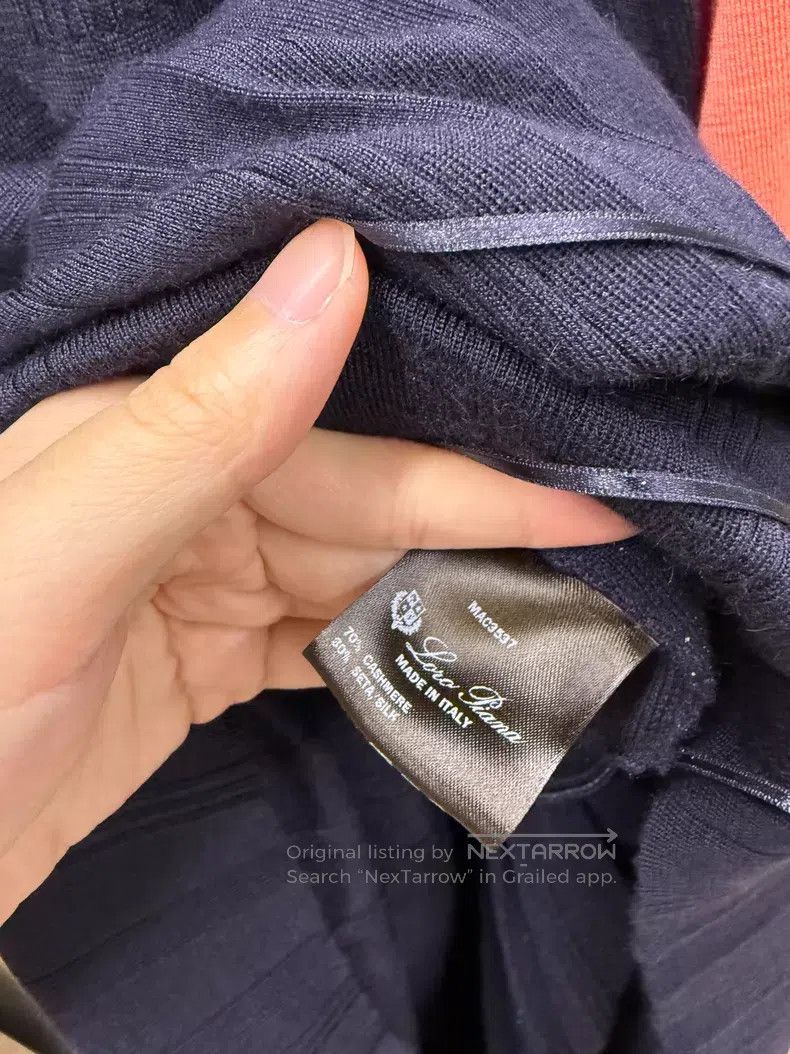 Loro Piana Loro Piana Goat Cashmere Dark Blue Dress - Cashmere Size XS / US 0-2 / IT 36-38 - 4 Thumbnail