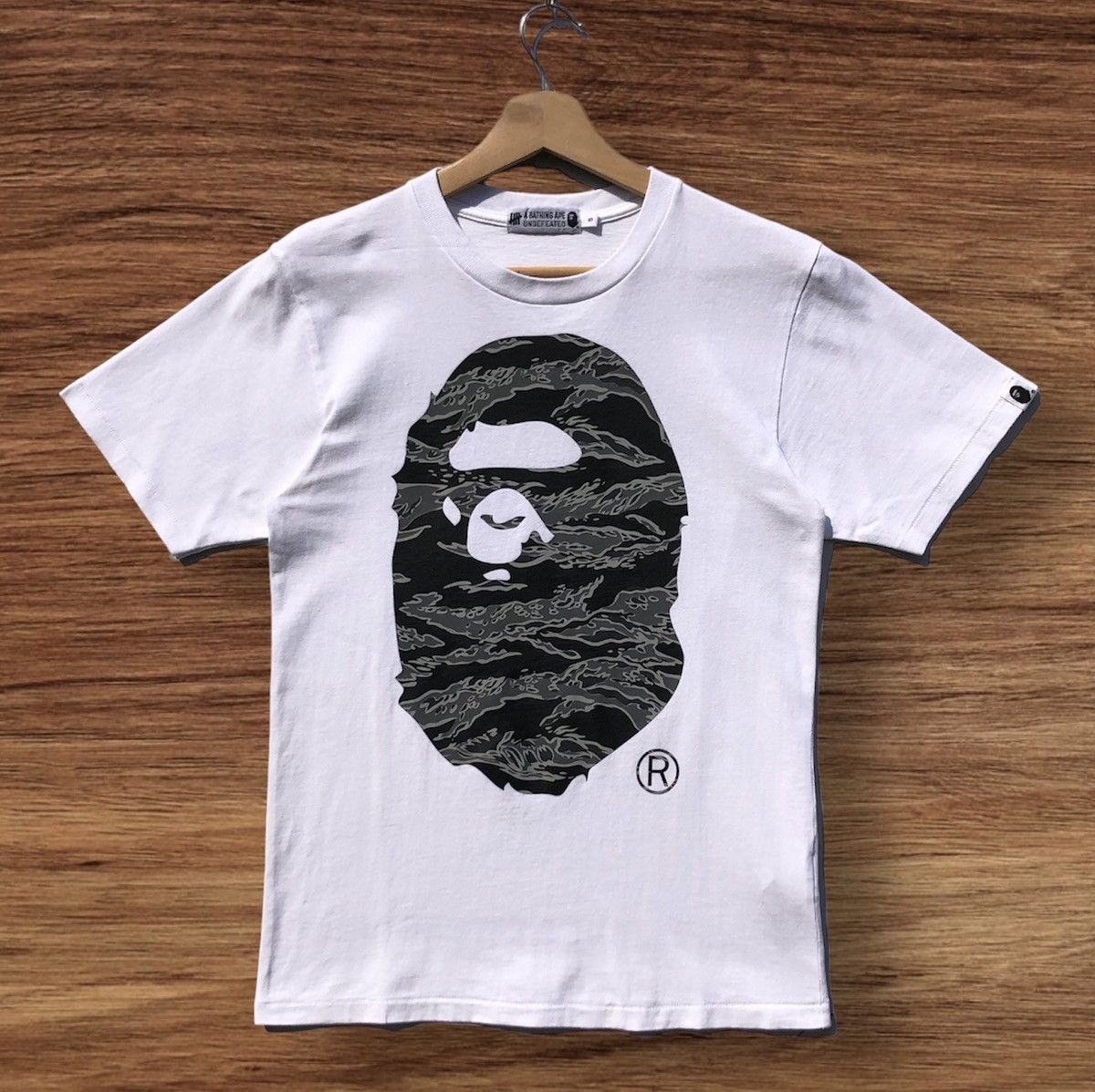 image of Bape x Undefeated Bathing Ape Undefeated in White, Men's (Size Small)