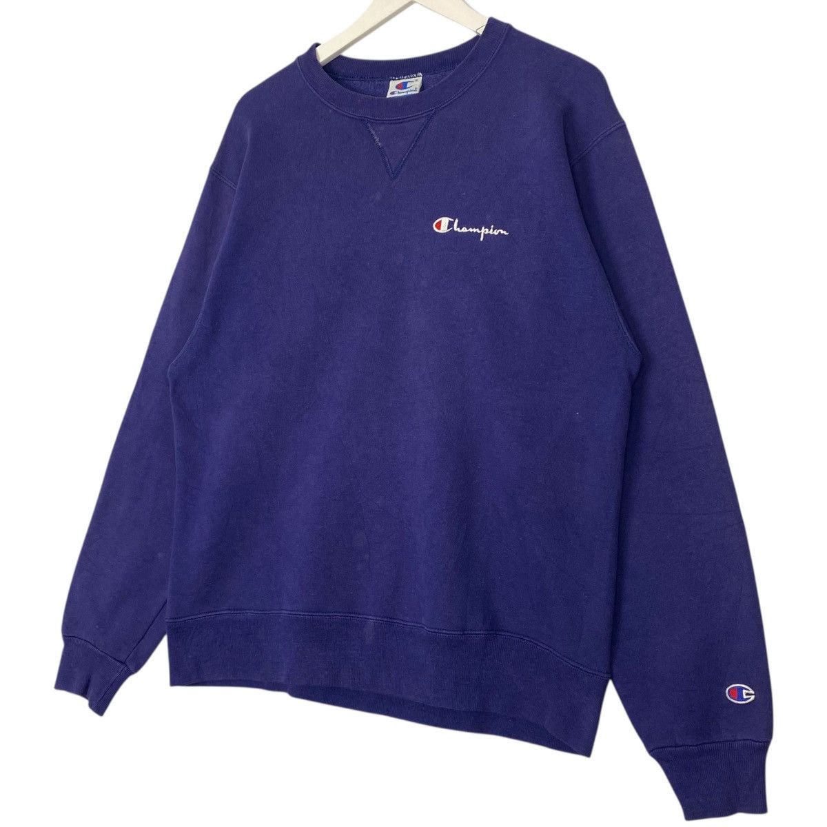 Vintage Vintage 90s Champion Blue Tag Sweatshirt Crewneck BlueSize M Size US M / EU 48-50 / 2 - 2 Thumbnail
