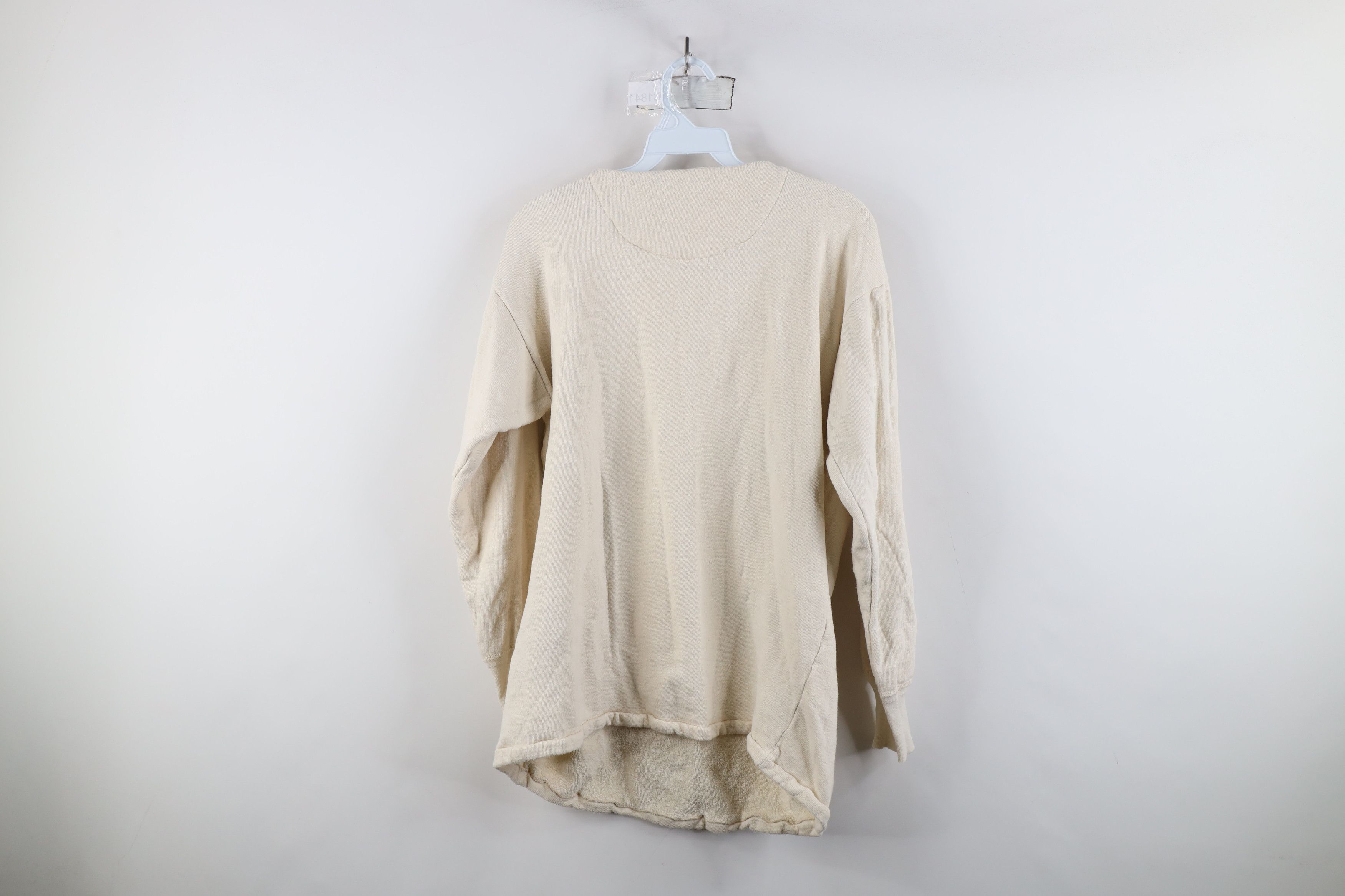 Vintage Vintage 50s Streetwear Lined Long Sleeve Henley T-Shirt Size US L / EU 52-54 / 3 - 11 Thumbnail