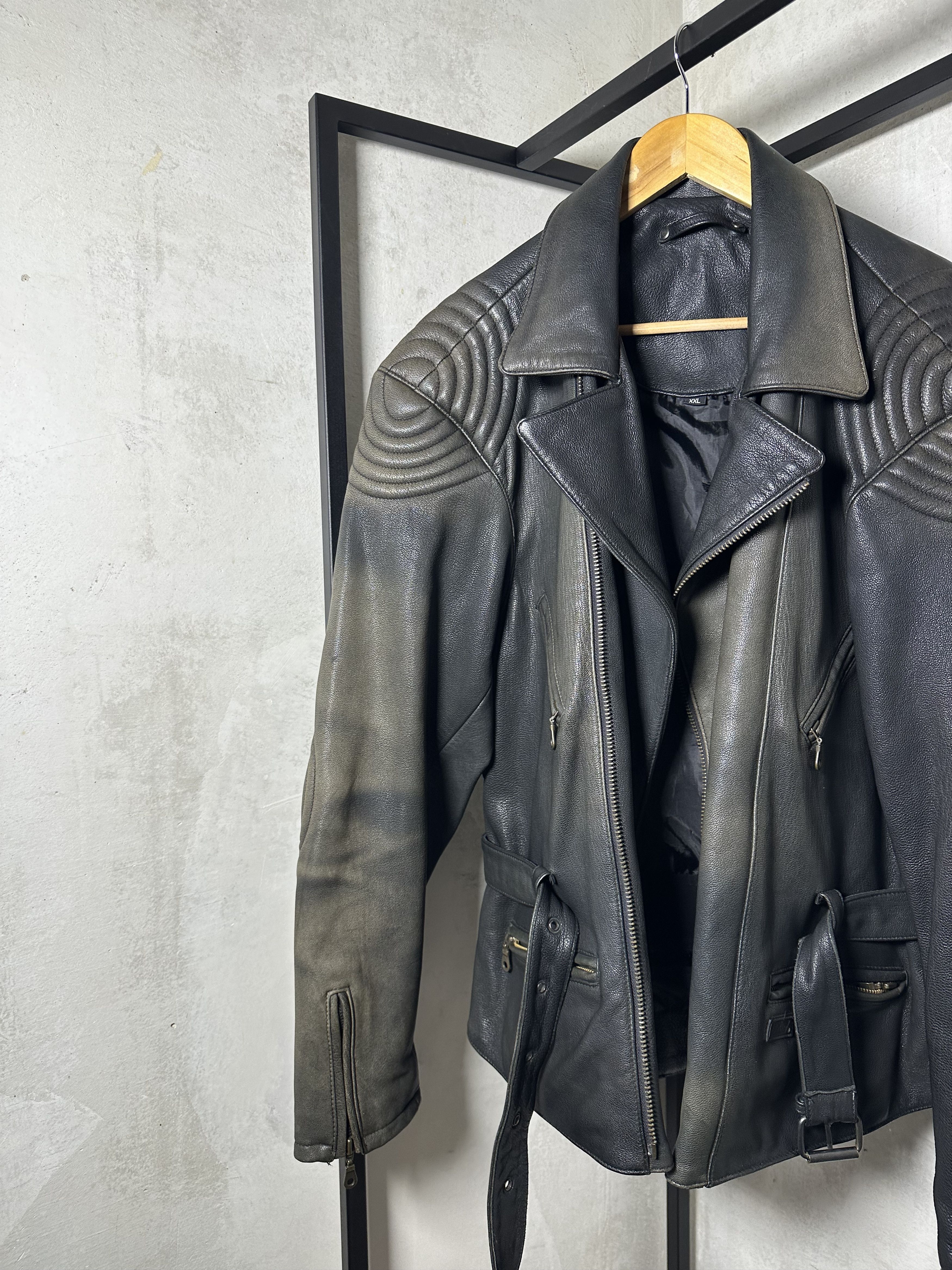 Genuine Leather Genuine Leather Belted Jacket Size US XL / EU 56 / 4 - 3 Thumbnail