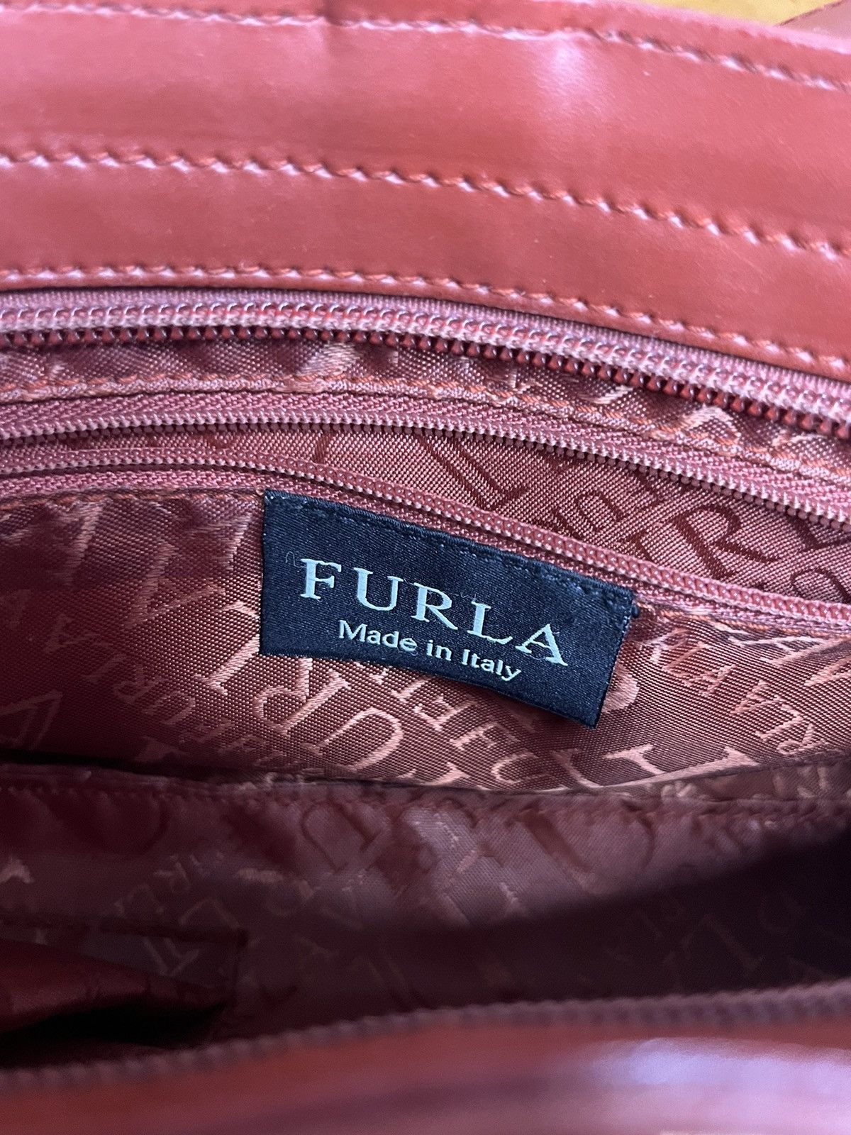Designer × Furla × Vintage Vintage Furla Red Leather Shoulder Bag Size ONE SIZE - 4 Thumbnail