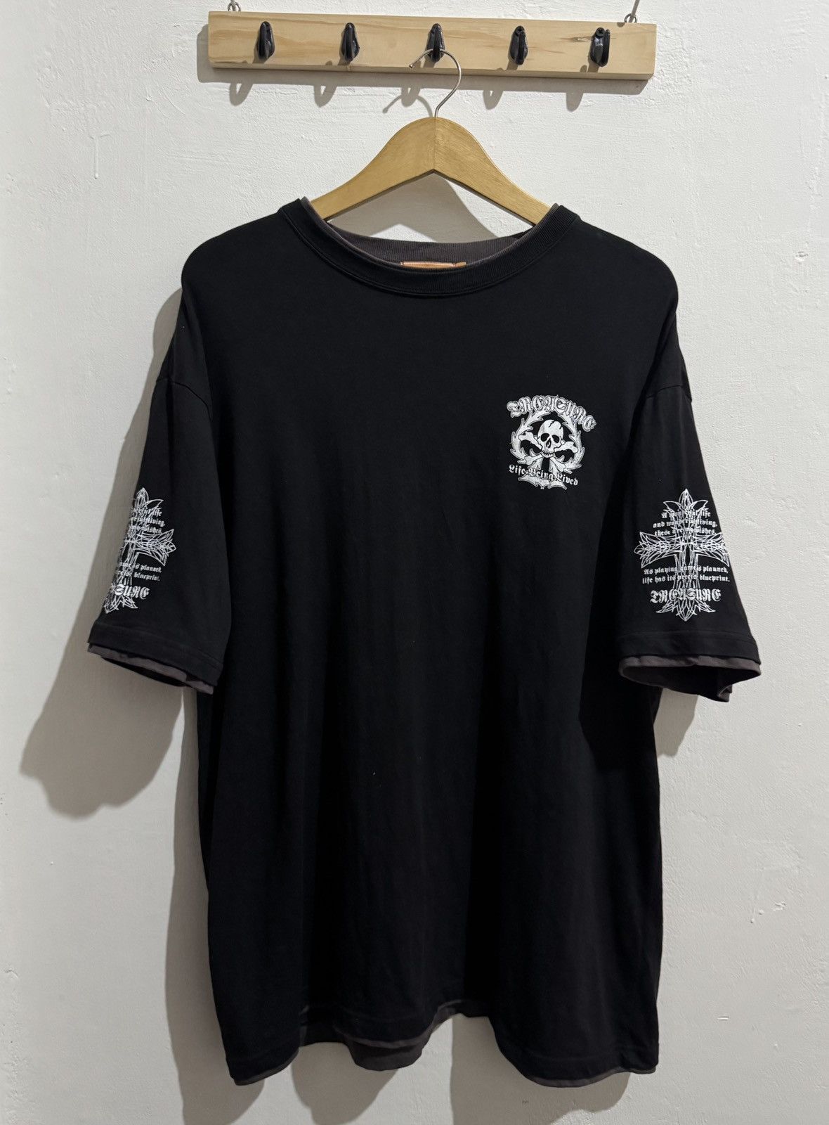 Hysteric Glamour Y2k Smack skull double layer ifsixwasnine tshirt Size US XL / EU 56 / 4 - 2 Thumbnail