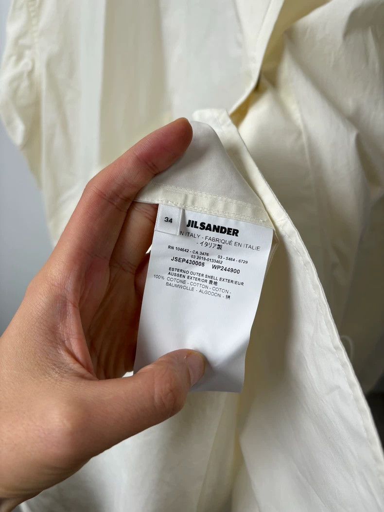 Jil Sander Jil Sander White Oversize Trench Coat Size S / US 4 / IT 40 - 5 Thumbnail