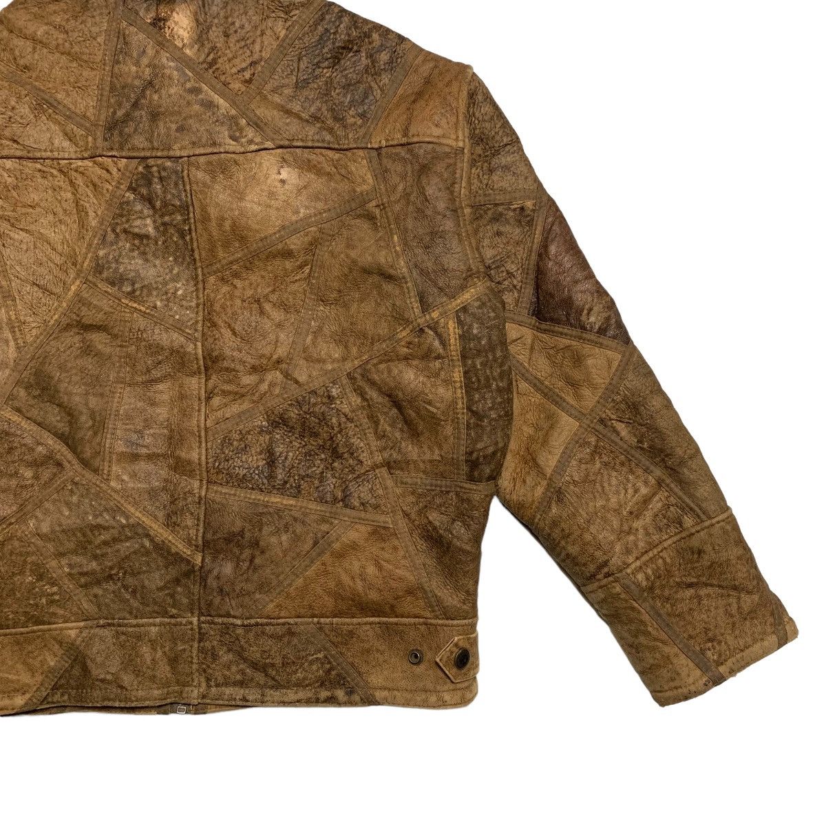 Japanese Brand Vintage Stardom Patchwork Style Leather Jacket Size US M / EU 48-50 / 2 - 10 Thumbnail