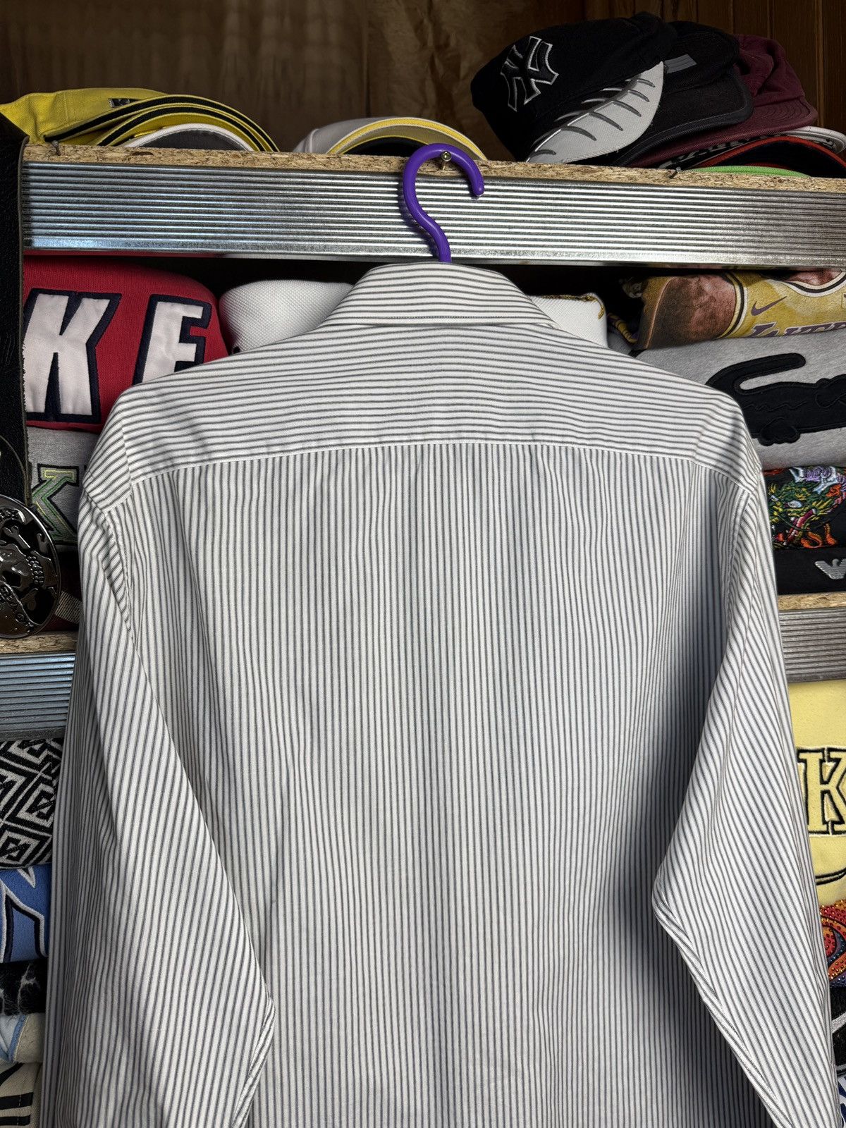 Gucci Gucci Striped Shirt Luxury Size US L / EU 52-54 / 3 - 6 Thumbnail