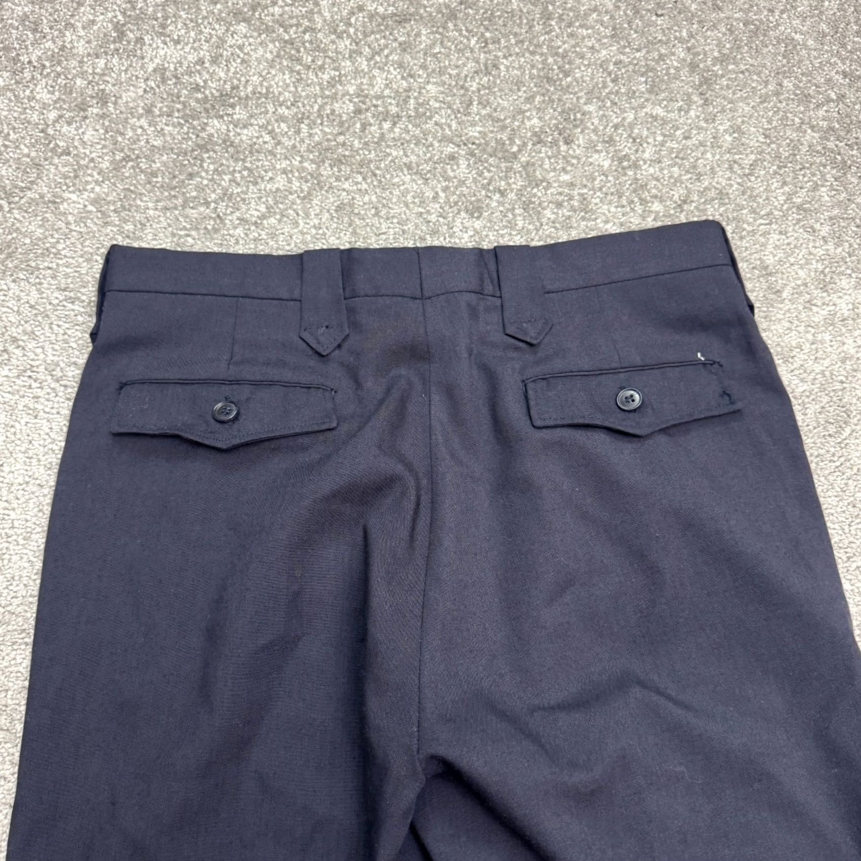 Farah VINTAGE Farah Dress Pants Women 32x29 Blue Wool Blend Polyester Straight Front 90s Retro Classic Mens Womens Size 24" / US 00 / IT 34 - 5 Thumbnail