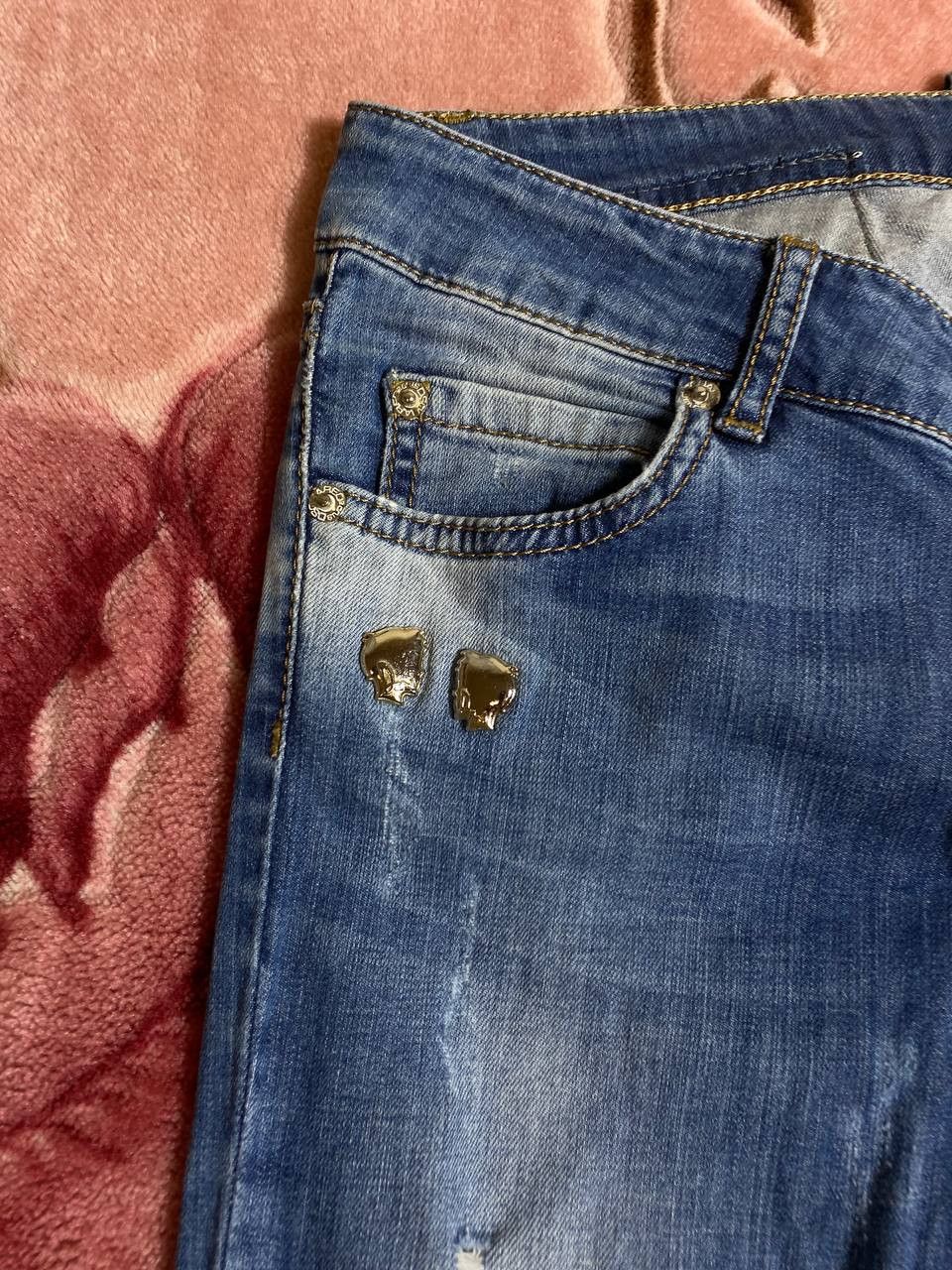 Dsquared2 × Vintage Vintage Dsquared2 Distressed Painted Made in Italy Jeans Size US 27 - 13 Thumbnail