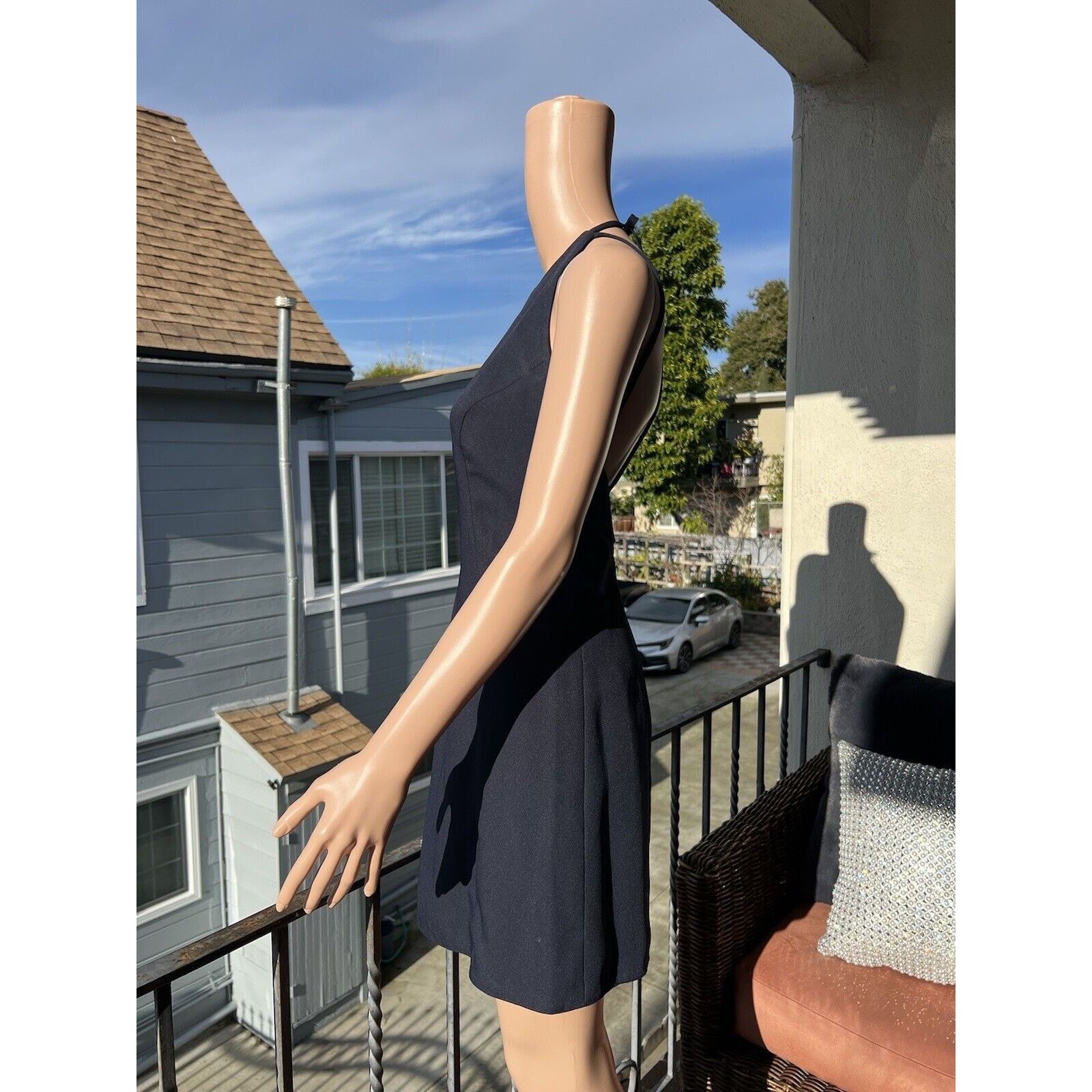 Other Warren Petites Dress Sleeveless Backless Navy Blue Size 2 Size XS / US 0-2 / IT 36-38 - 2 Thumbnail