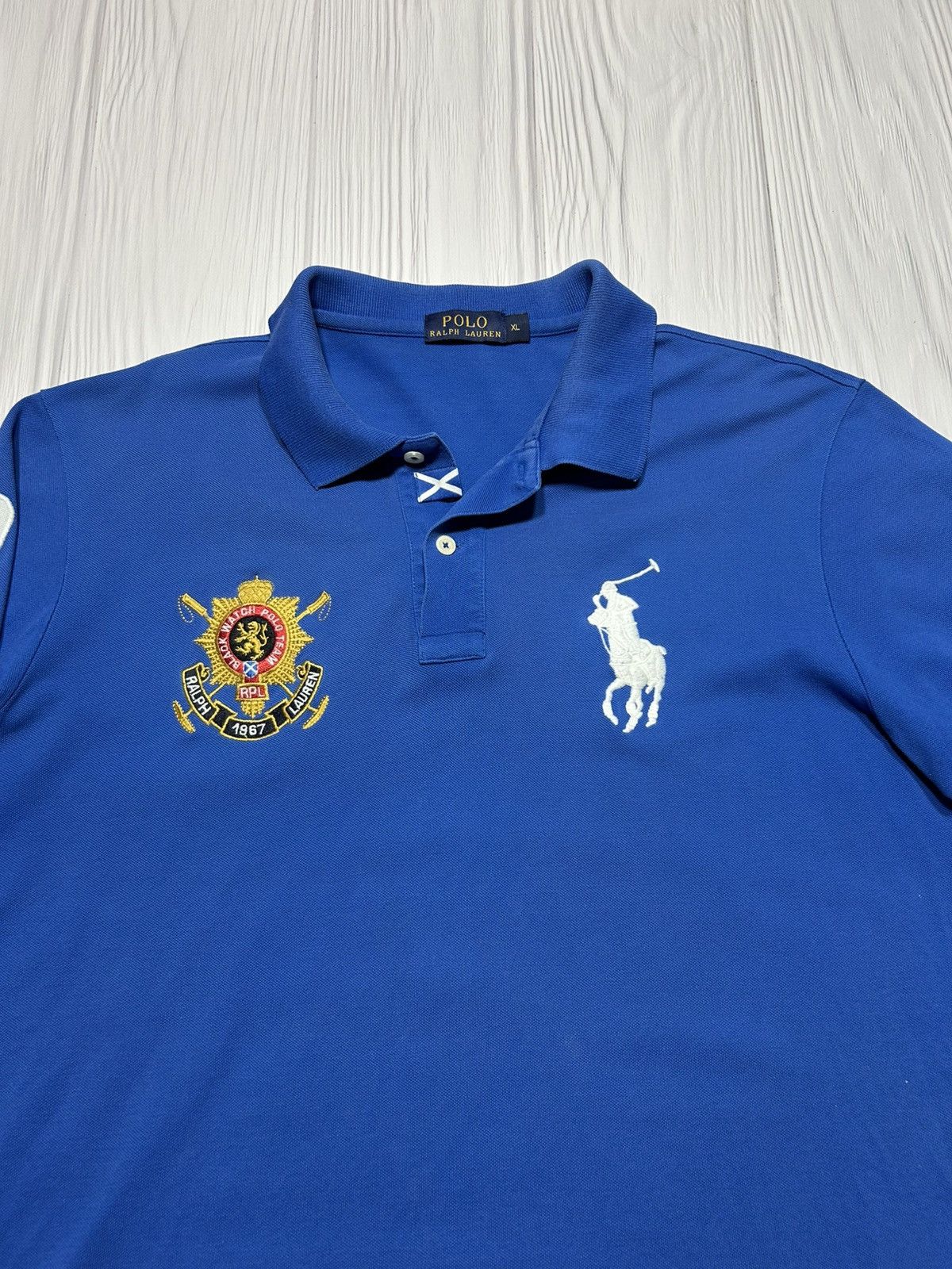 Japanese Brand Vintage Polo Ralph Lauren Black Watch Polo Team 2 Tee Size US XL / EU 56 / 4 - 6 Thumbnail
