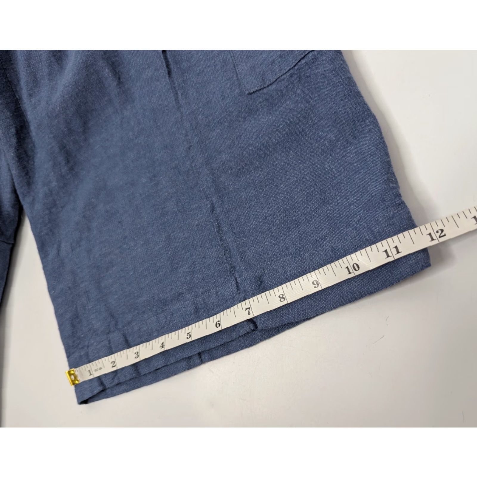 Coldwater Creek Coldwater Creek Pants Capri Cargo Wide-Leg Linen Rayon Blue L Regular Women Size Large Size 36" / US 14 / IT 50 - 5 Thumbnail