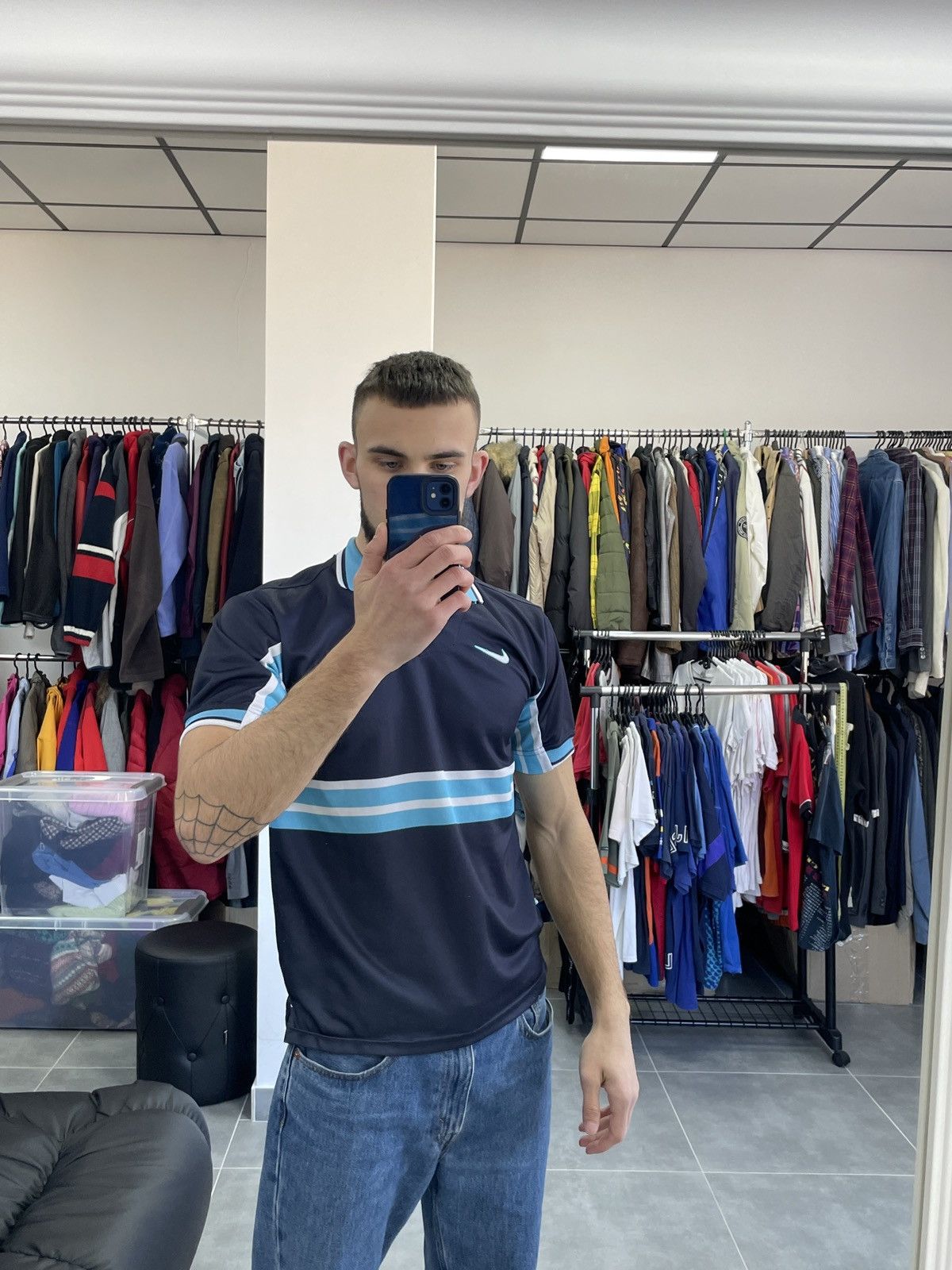 Nike × Vintage Vintage Nike Polo Shirt Young Size XL (164-176) Size US XS / EU 42 / 0 - 2 Thumbnail