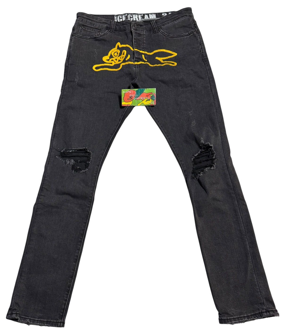 Billionaire Boys Club × Icecream BBC Ice Cream Black Jeans Size US 34 / EU 50 - 1 Thumbnail