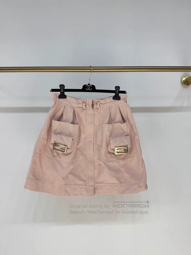 Fendi Fendi Pink Denim Skirt Size 25" / US 0 / IT 36 - 1 Thumbnail