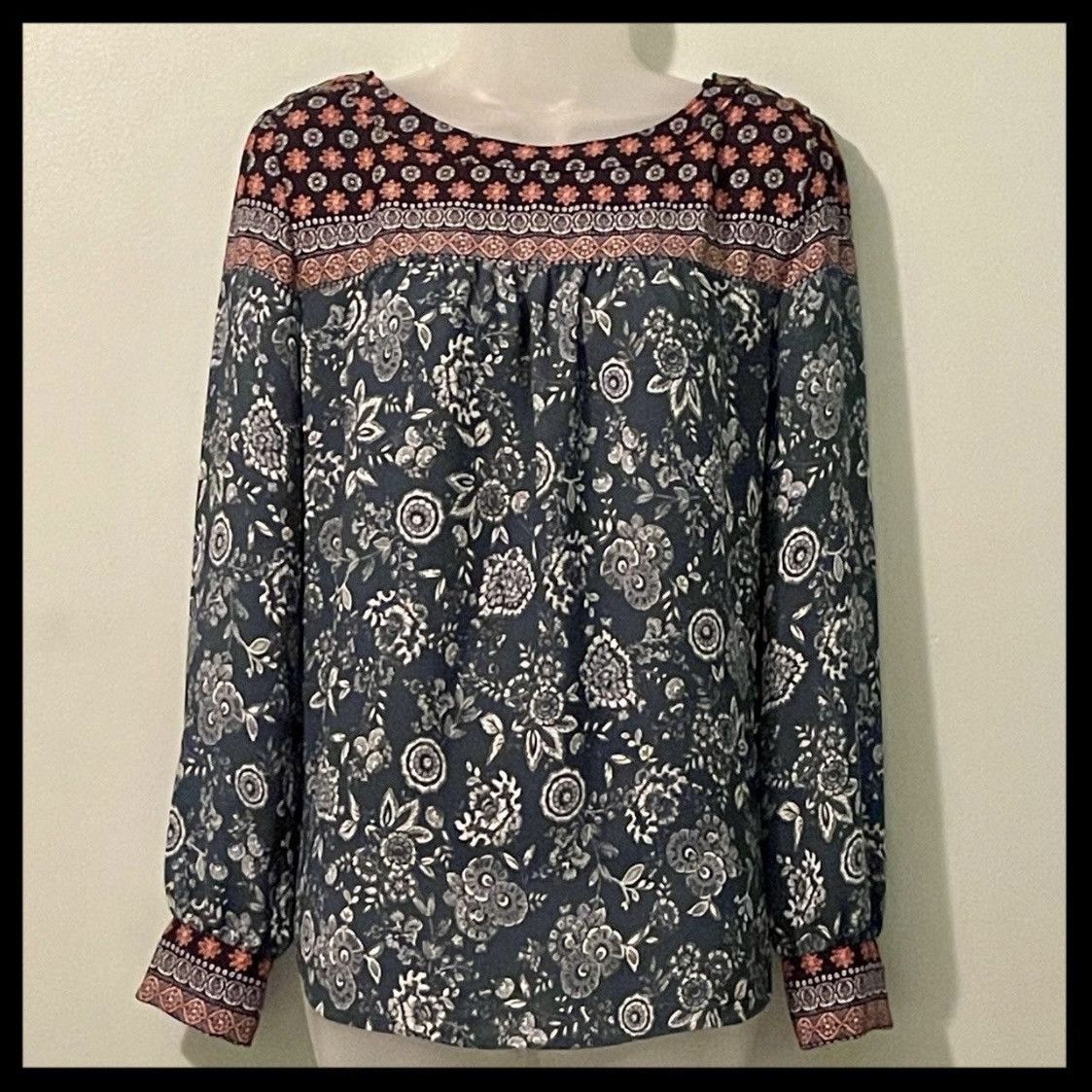 Loft Ann Taylor LOFT Long Sleeve Blouse Size M / US 6-8 / IT 42-44 - 3 Thumbnail