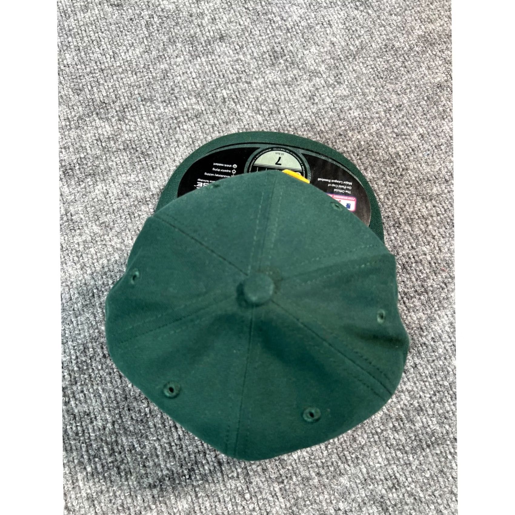 New Era New Era Oakland Athletics Hat Mens Size 7 Green 59FIFTY MLB Authentic Fitted Cap Size ONE SIZE - 8 Thumbnail