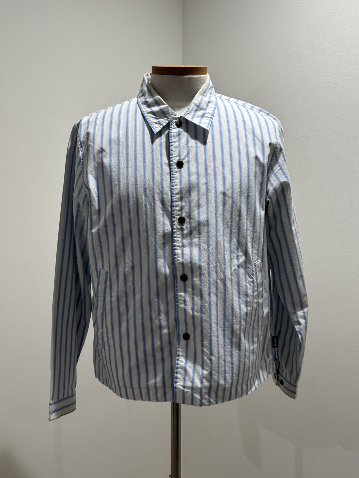 Stussy Stussy Pinstripe Coach Jacket Size US M / EU 48-50 / 2 - 1 Thumbnail