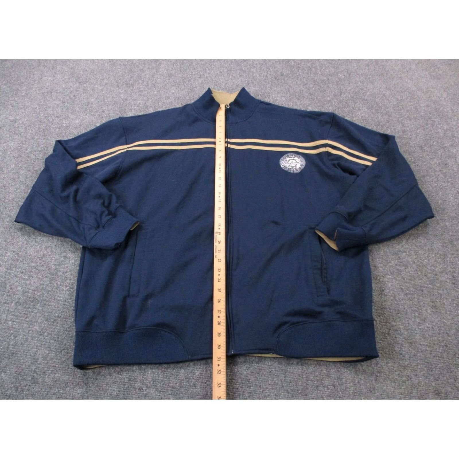 Vintage Girbaud Jacket Mens 2XL Blue Letterman Outdoors Windbreaker Full Zip Pockets Lightweight Thermal Outdoor Golf Hiking Jacket Mens 2XL Blue Size US 39 - 3 Thumbnail