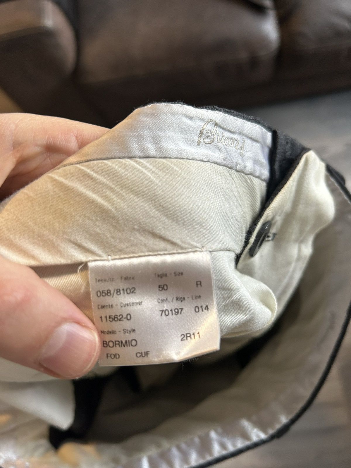 Brioni Grey Wool Pleat Pants Size US 33 - 9 Thumbnail