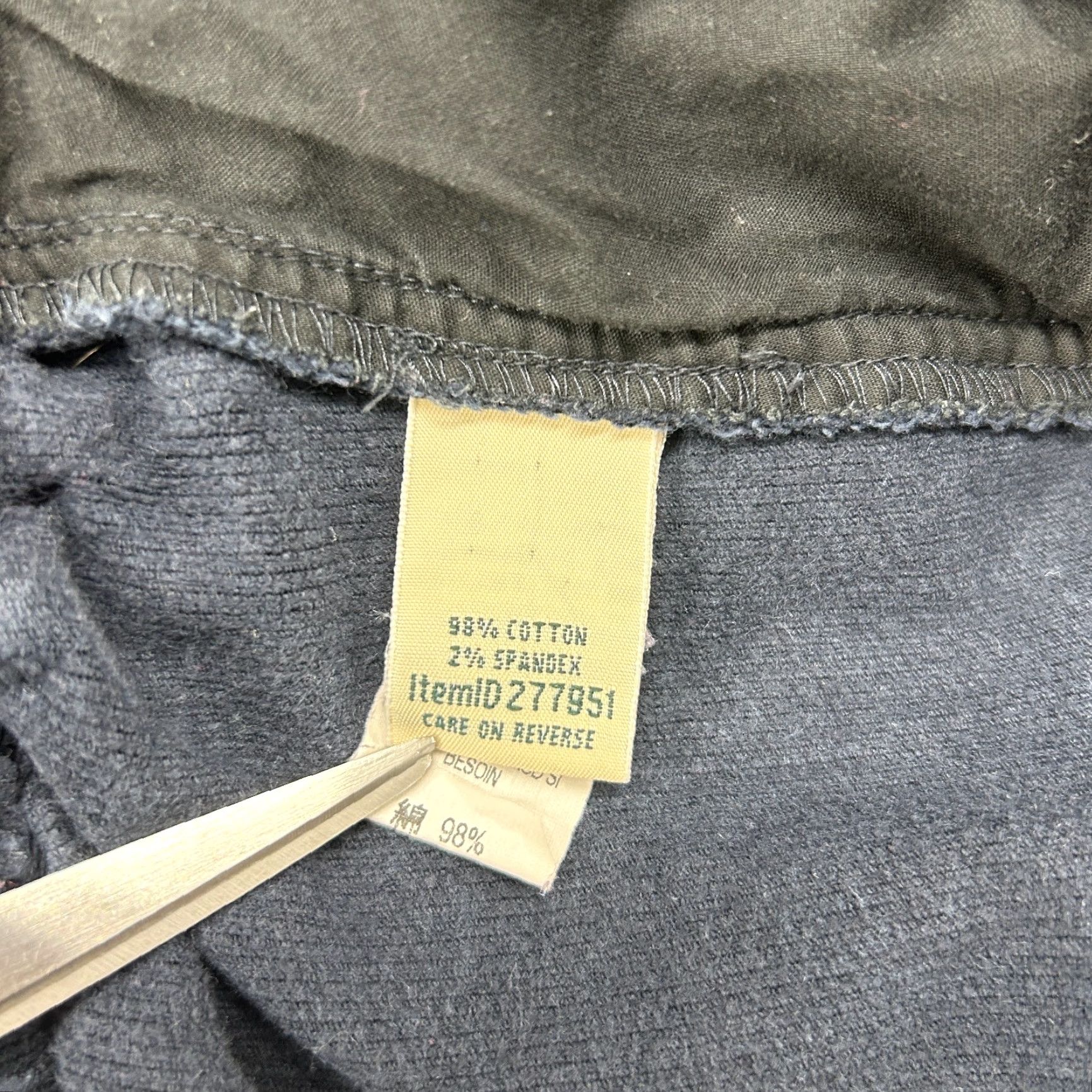 Vintage LL Bean Pants Women 16 Blue Chino Corduroy Straight Classic Fit Cotton Stretch Jeans Trousers Casual Womens Boyfriend? Size 38" / US 16 / IT 52 - 4 Thumbnail