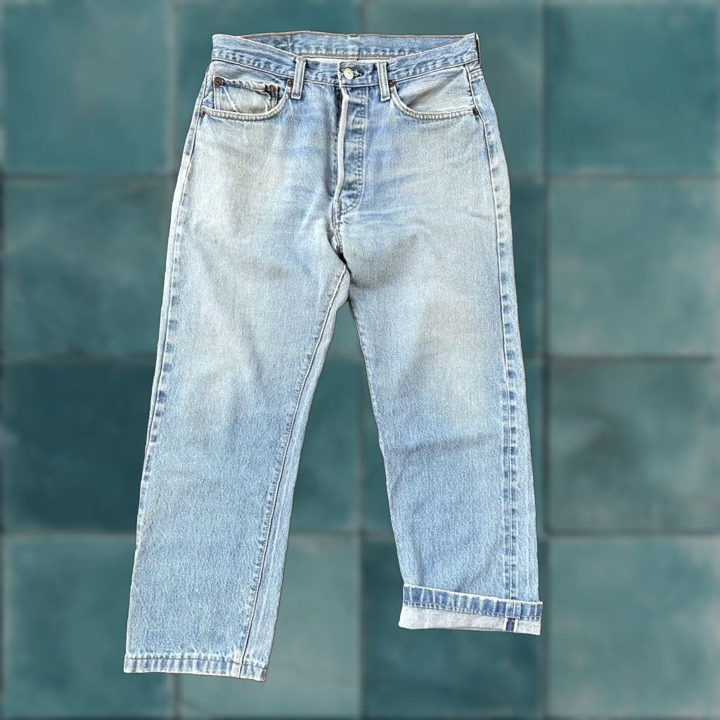 Levi's VINTAGE Levi's 501 XX Jeans 31x26 Blue Distressed 70s 80s USA Mens Size US 31 - 1 Thumbnail