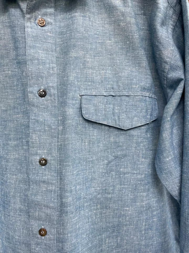 Issey Miyake Issey Miyake Light Blue Shirt Size US M / EU 48-50 / 2 - 3 Thumbnail