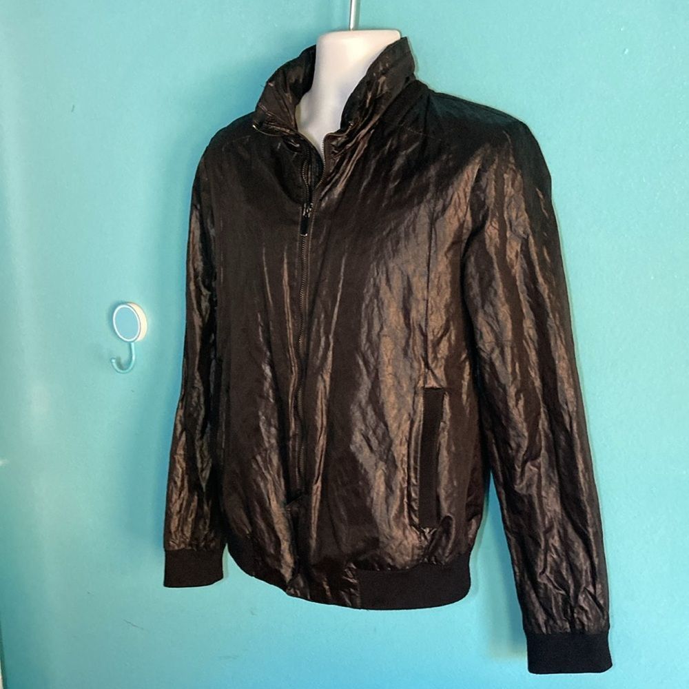 Kai Aakmann Kai Aakmann Womens M Black Zip Front Jacket With Stow Away H Size M / US 6-8 / IT 42-44 - 12 Thumbnail