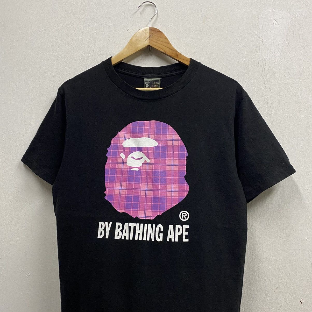 Bape Bape Check By Bathing Ape Tee Size US M / EU 48-50 / 2 - 3 Thumbnail