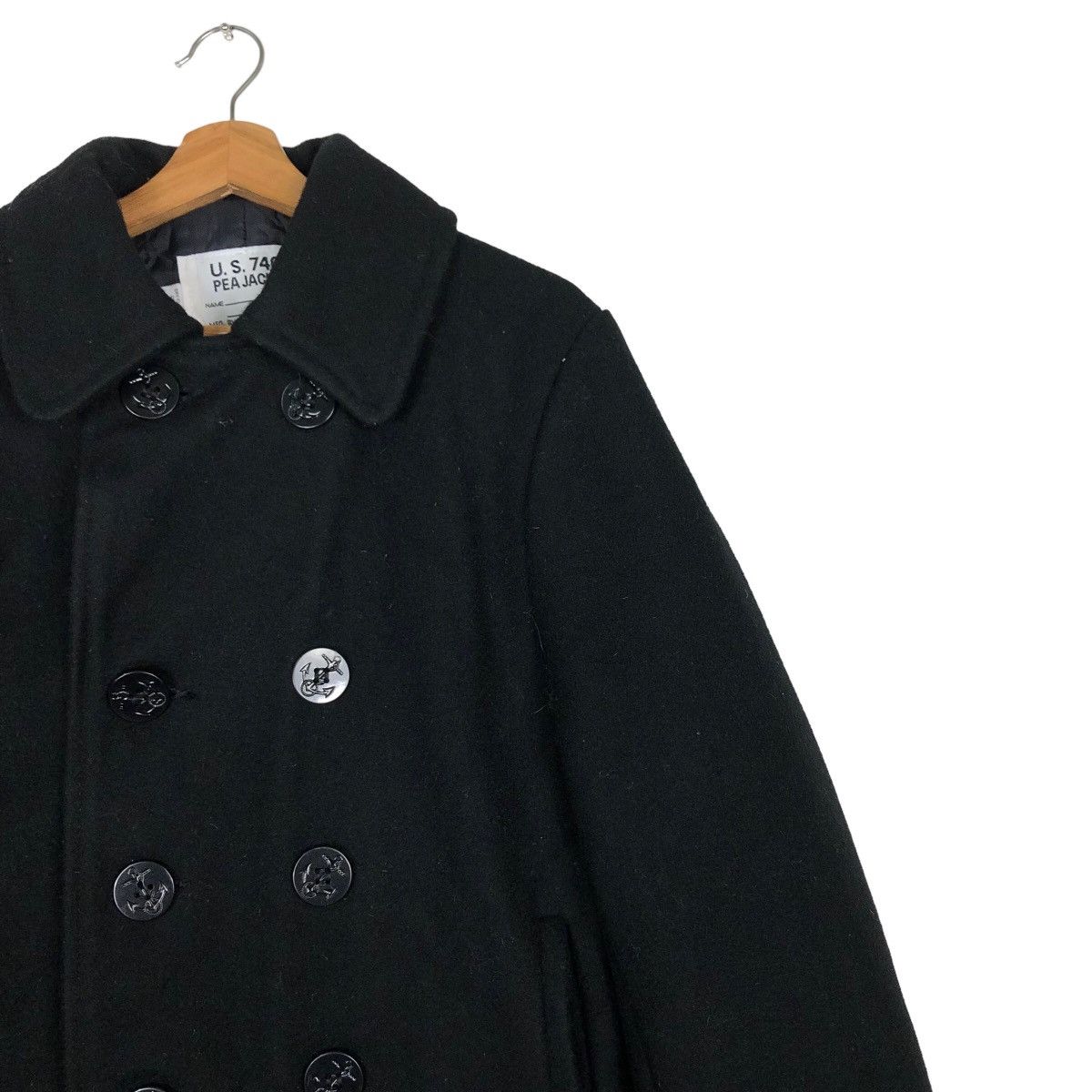 Schott 🔥Vintage 740 USN Pea Jacket Wool Double Breast Made in USA Size US M / EU 48-50 / 2 - 6 Thumbnail