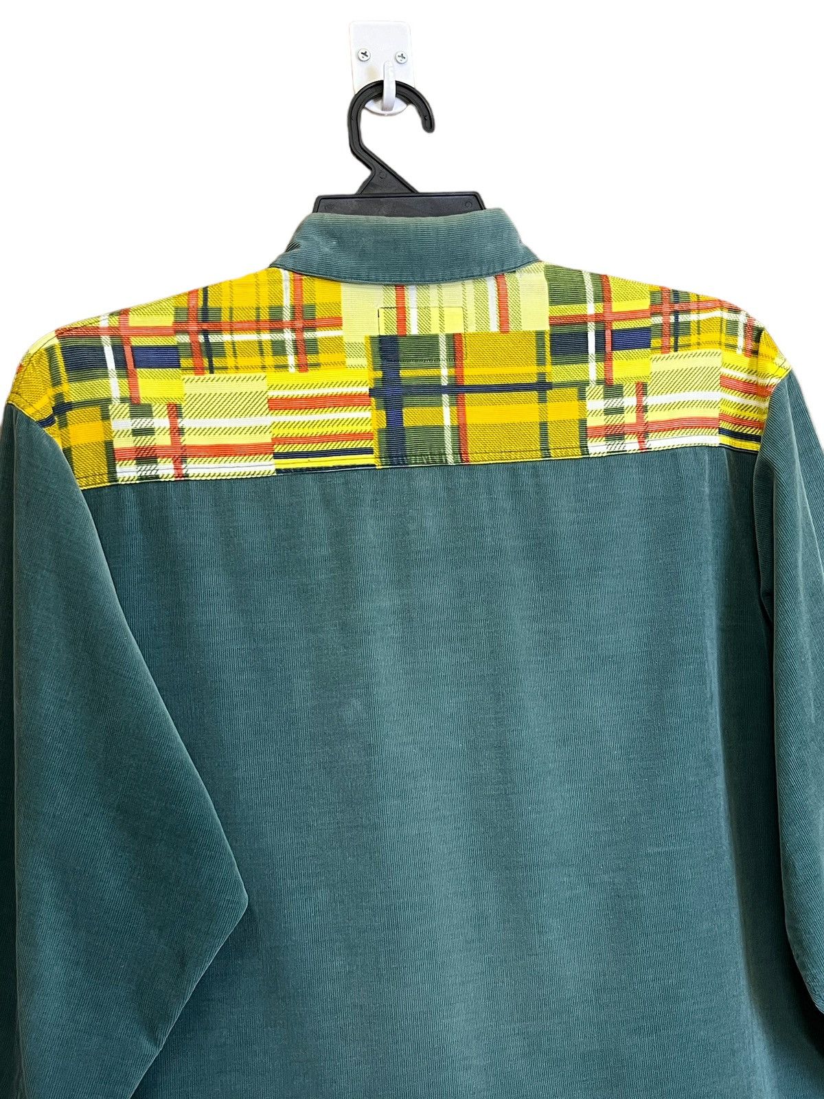Issey Miyake JAPANESE BRAND NAF NAF CORDUROY PATCHWORK BUTTON UPS SHIRT Size US L / EU 52-54 / 3 - 5 Thumbnail