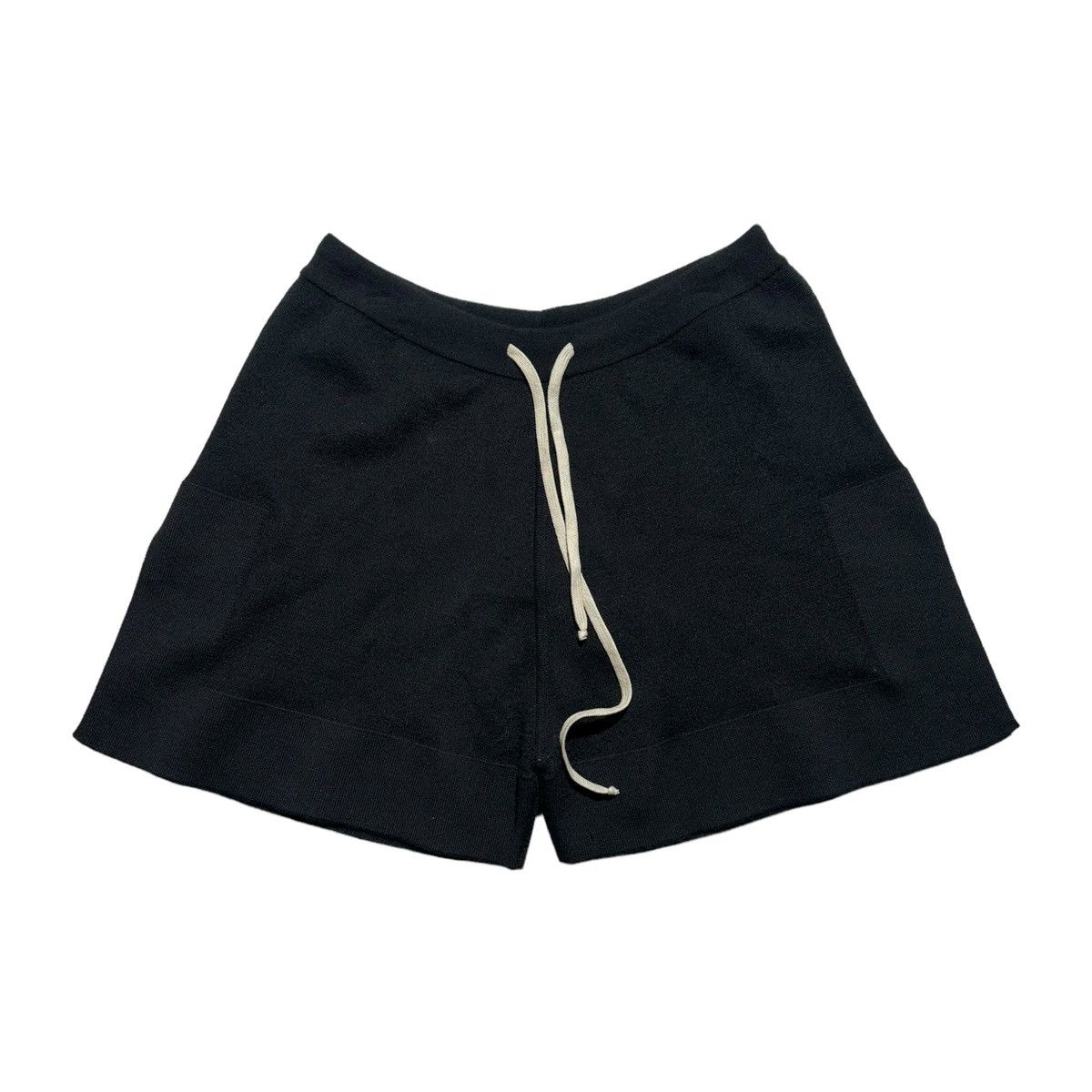 image of Rick Owens x Rick Owens Drkshdw $2,000 Cashmere Ss21 Phlegethon Boxer Shorts in Black (Size 32)