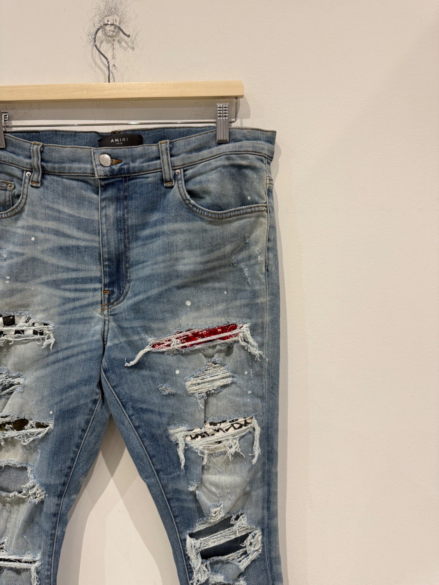 Amiri Amiri Art Patch Jeans Blue Size US 36 / EU 52 - 2 Thumbnail