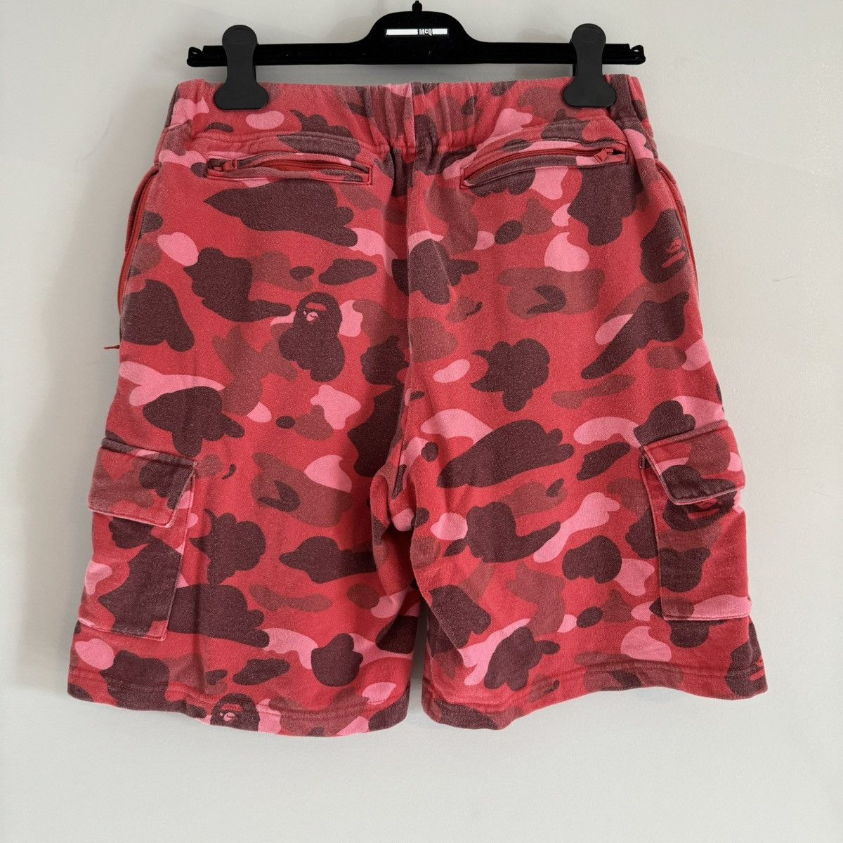 Bape OG Bape Red Camo Cargo Sweat Shorts Nerd Size US 30 / EU 46 - 9 Thumbnail
