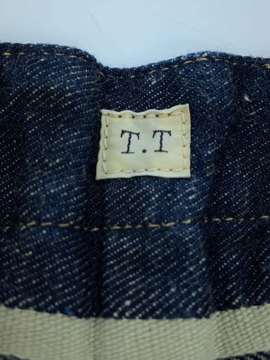 Cotton Denim Trousers C. 1920s Damaged Indigo