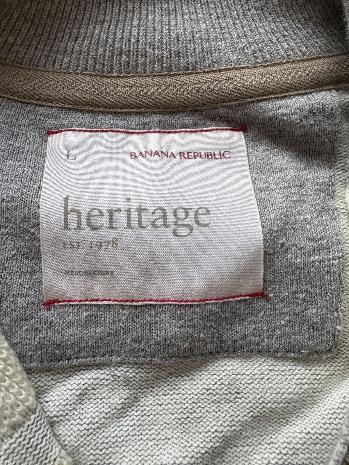 Banana Republic Banana Republic light gray quarter zip Size US L / EU 52-54 / 3 - 3 Thumbnail