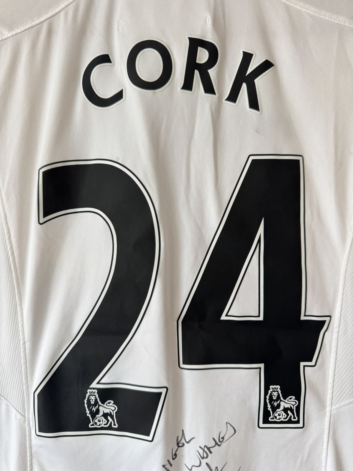 Joma Jack Cork #24 Swansea City 2016-2017 Match Worn Signed Shirt Size US M / EU 48-50 / 2 - 13 Thumbnail