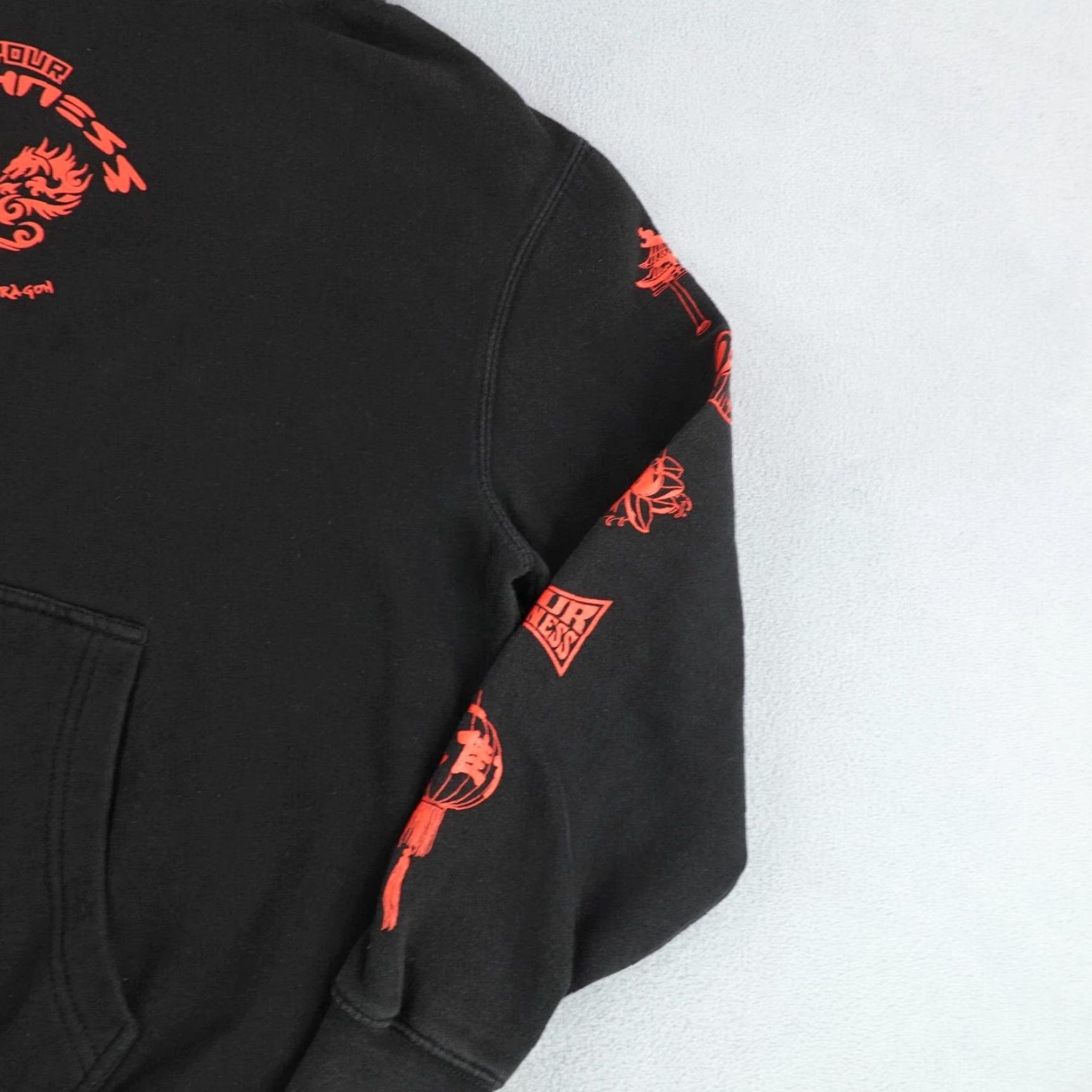 Vintage Your Highness Hoodie Mens Medium Black Graphic Print Hooded Pullover Sweatshirt Size US M / EU 48-50 / 2 - 5 Thumbnail