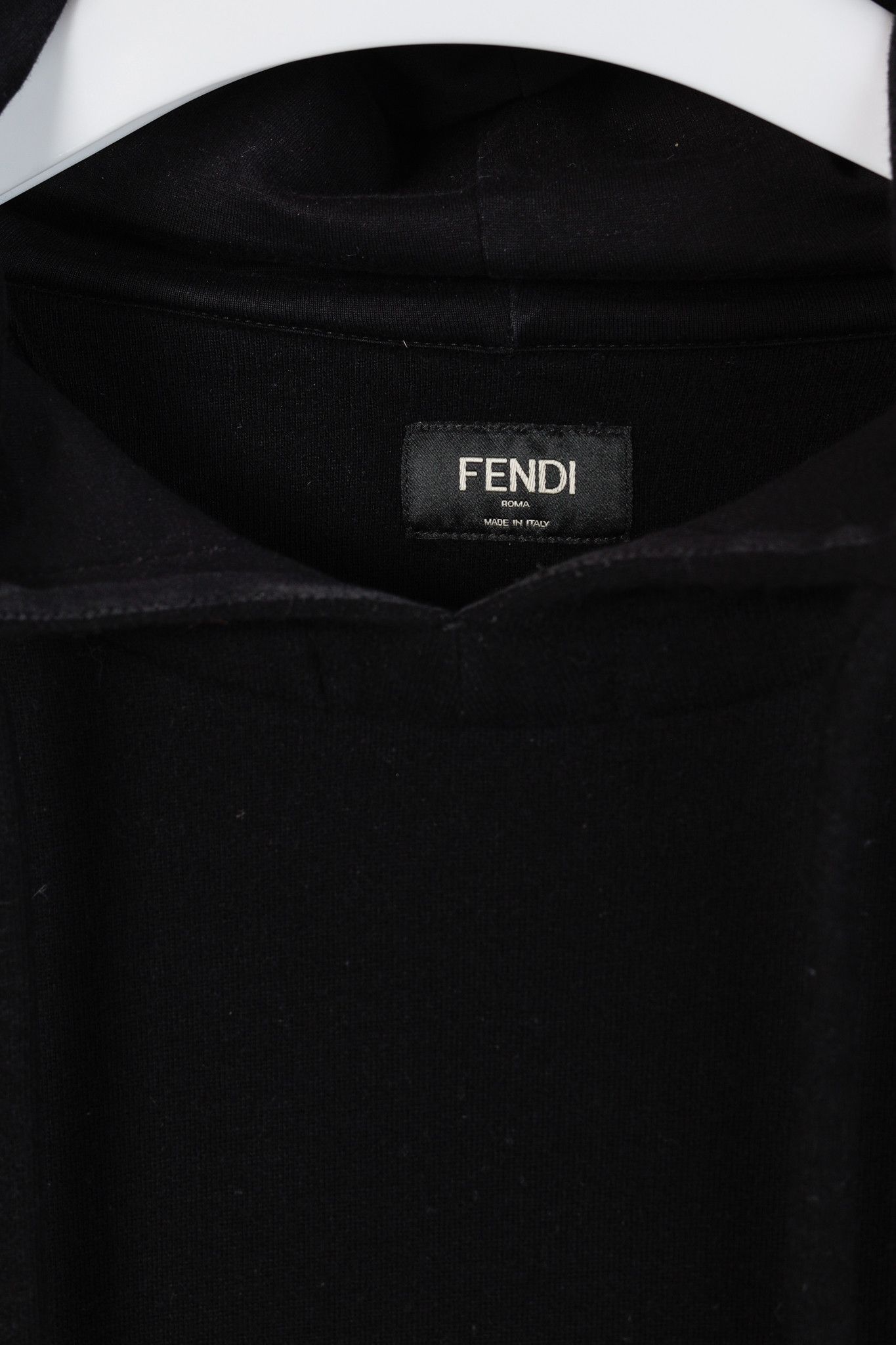 Fendi Fendi Black Taped FF Motif Hooded Sweatshirt Size US S / EU 44-46 / 1 - 4 Thumbnail