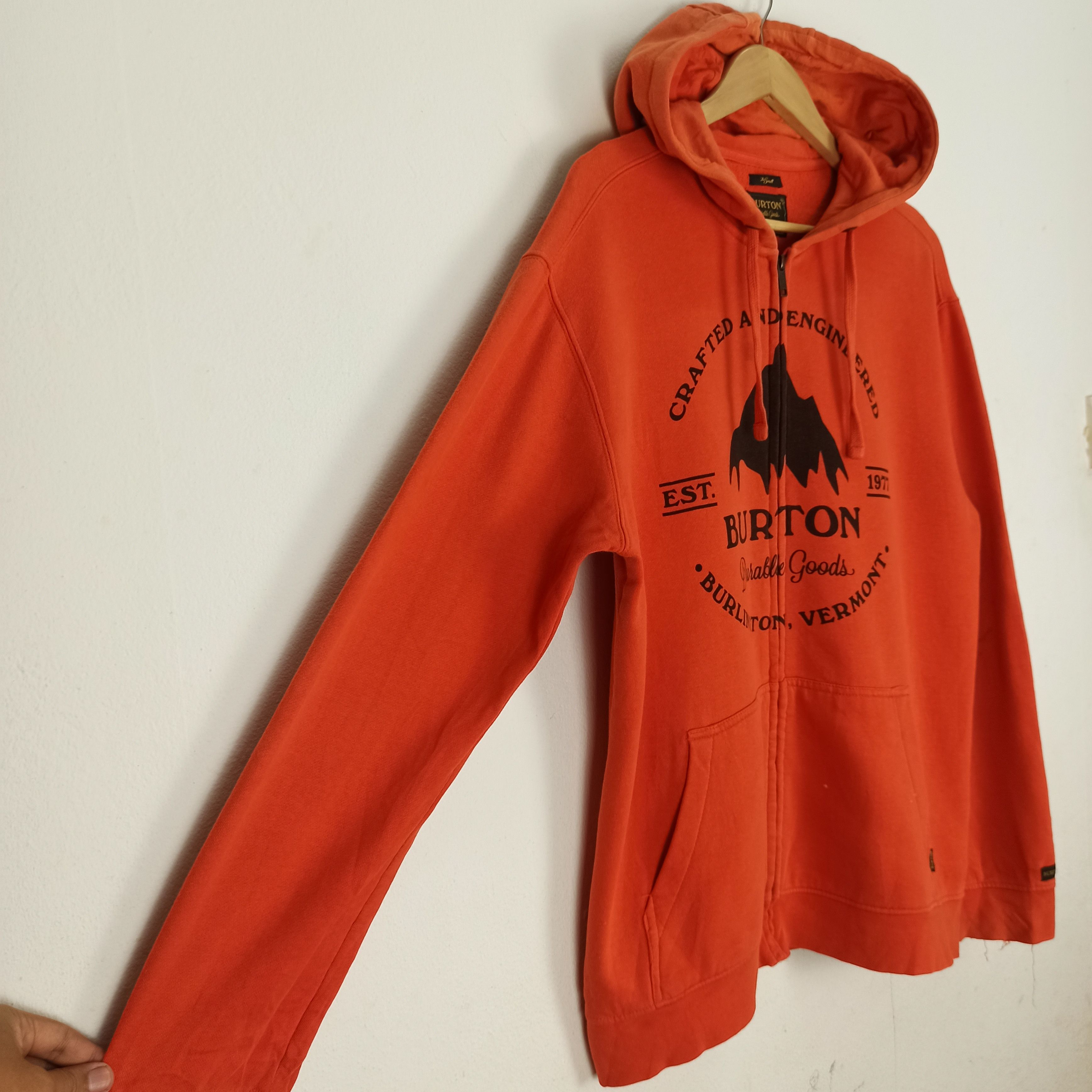 Burton Distressed Burton Hoodie Zipper Size US L / EU 52-54 / 3 - 2 Thumbnail