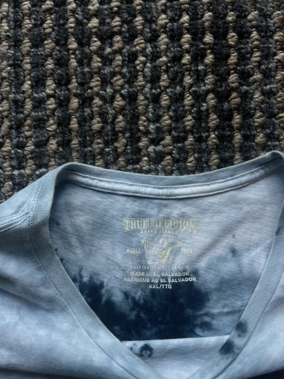 True Religion True Religion Buddha Big Logo Rare Tee Tie-Dye Size US XXL / EU 58 / 5 - 6 Thumbnail