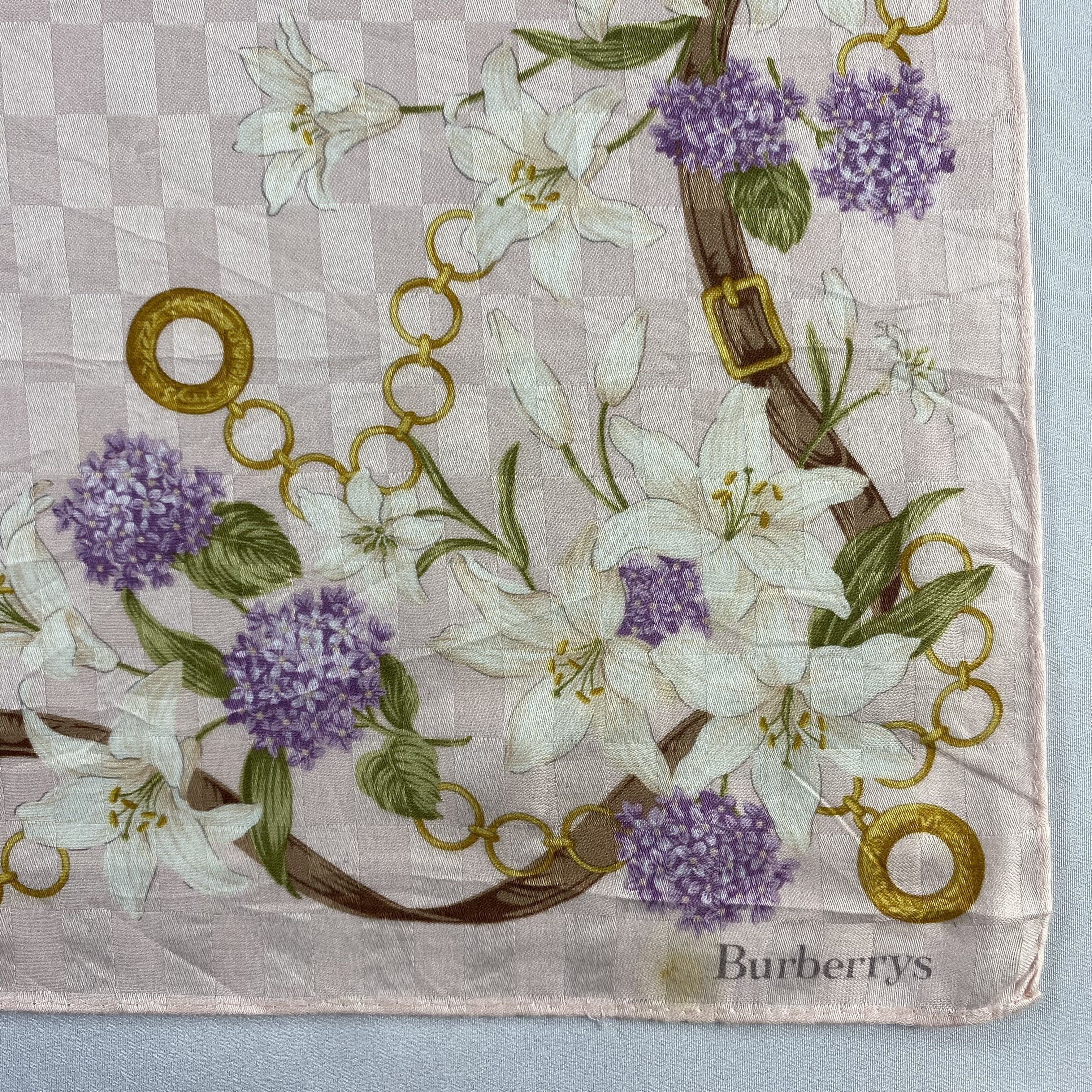 Burberry × Vintage Burberry Handkerchief / Neckerchief / Bandana-P1802 Size ONE SIZE - 3 Thumbnail