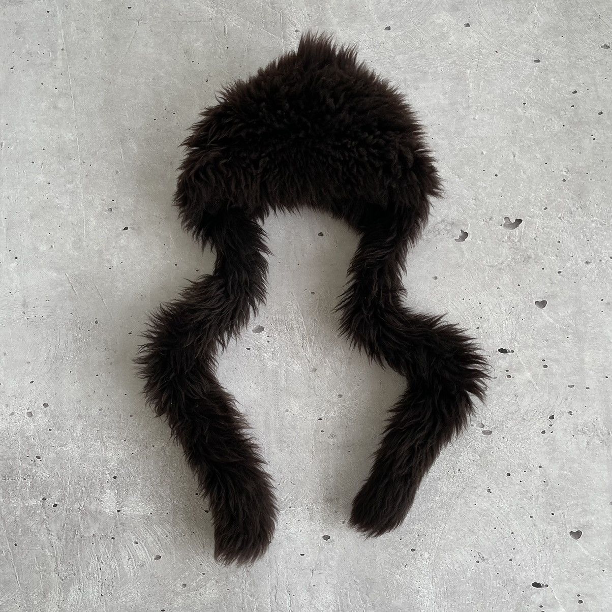 Japanese Brand × Vintage Vintage Hat Ushanka Mohair Fuzzy Y2K Cap Size ONE SIZE - 1 Thumbnail
