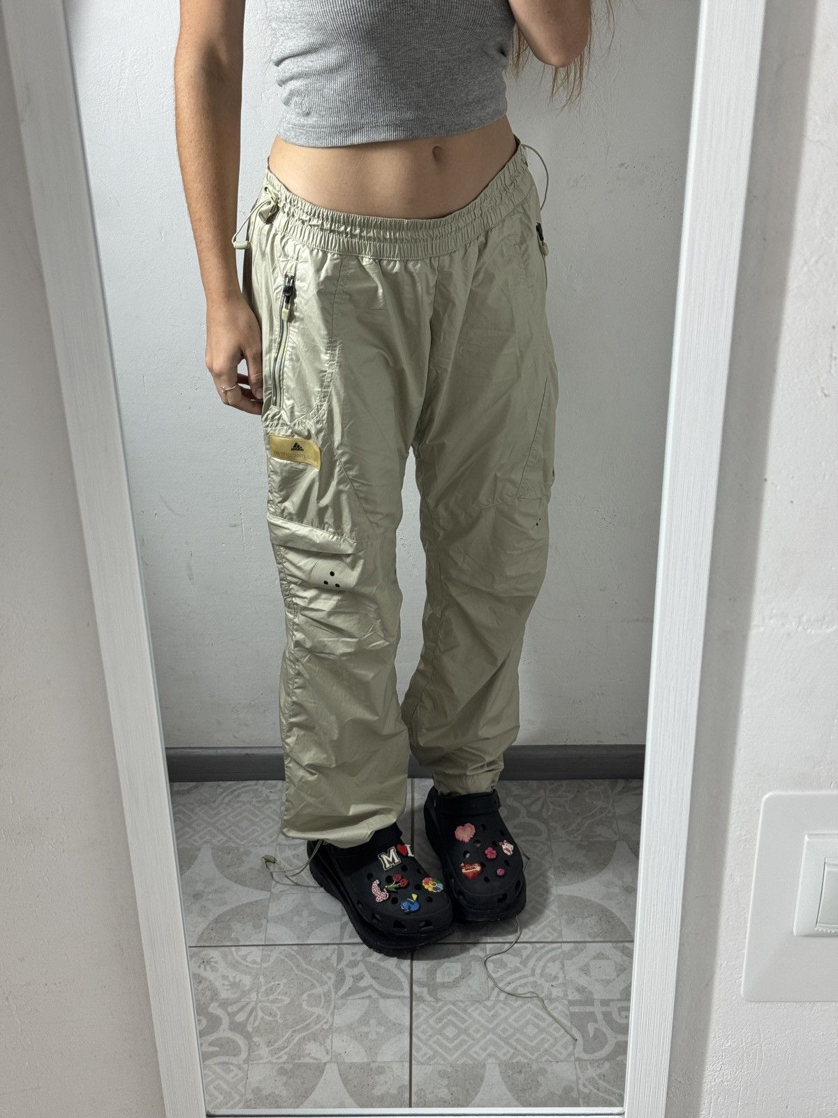 Adidas × Stella McCartney VINTAGE ADIDAS x STELLA McCartney 2000s NYLON PANTS Size 26" / US 2 / IT 38 - 4 Thumbnail