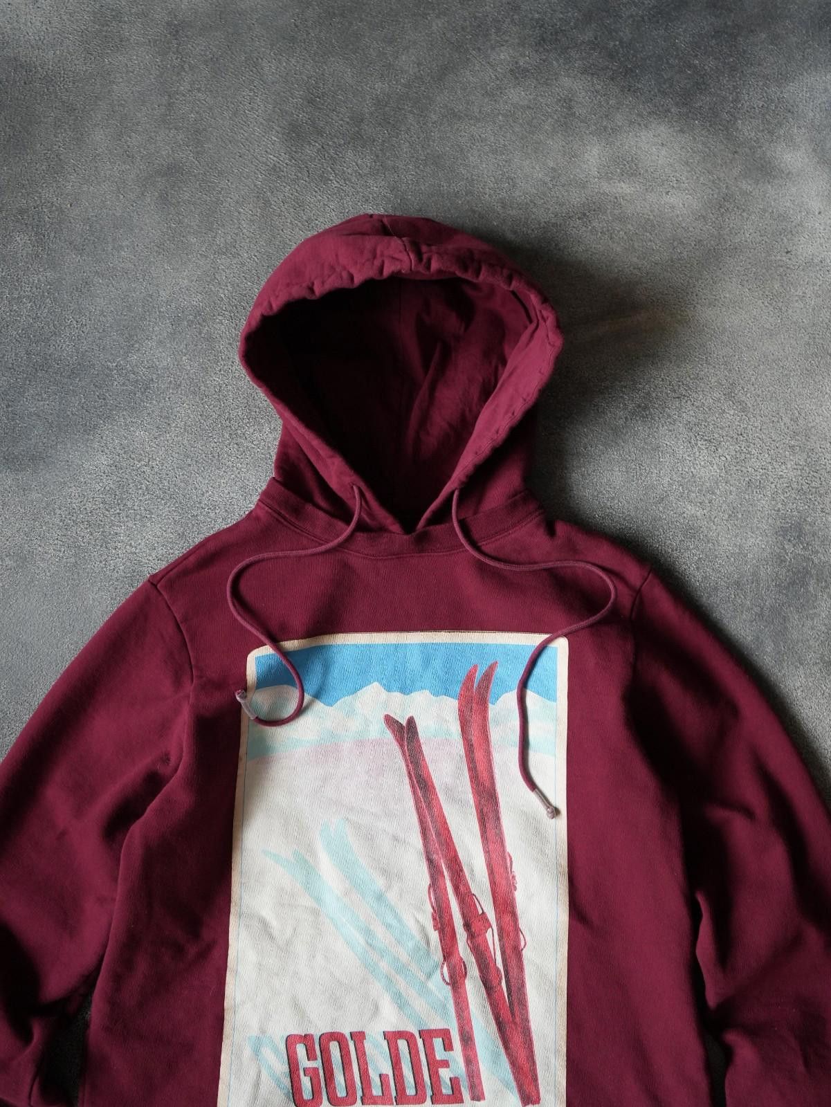 Golden Goose Golden Goose Distressed "Ski Print" Crew Oversized Hoodie Size S / US 4 / IT 40 - 5 Thumbnail