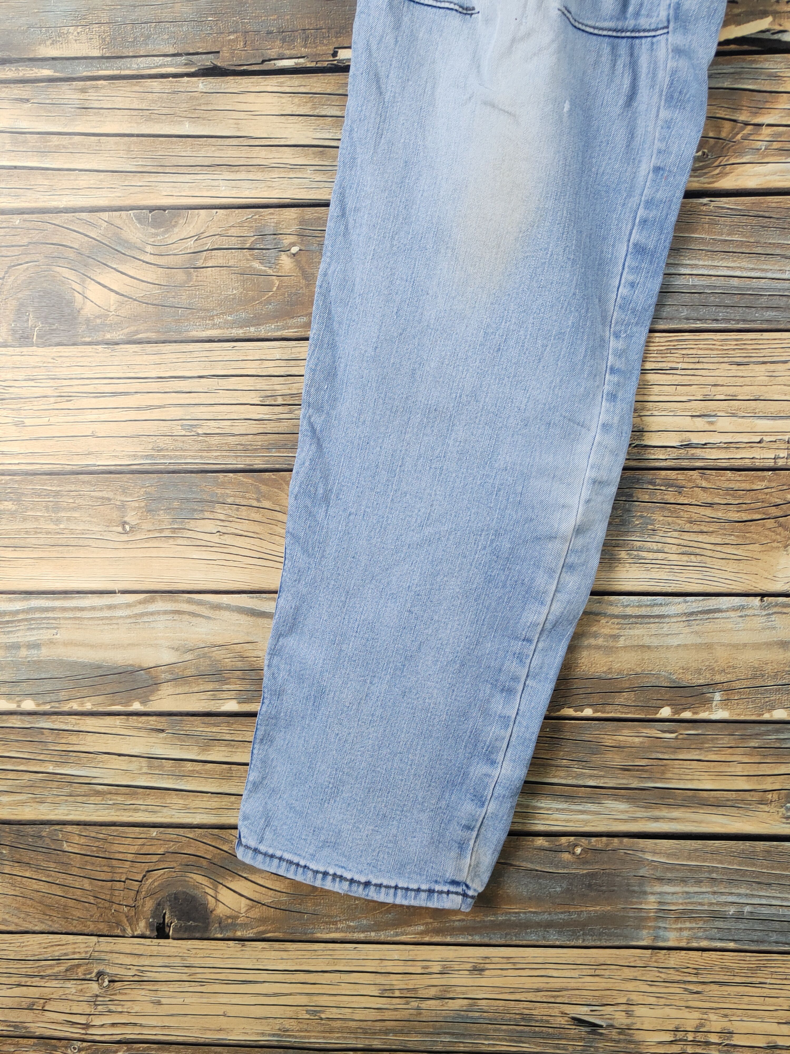 Japanese Brand × Vintage Burtle Blue Distressed Ripped Soft denim Jeans #W2073 Size US 32 / EU 48 - 4 Thumbnail