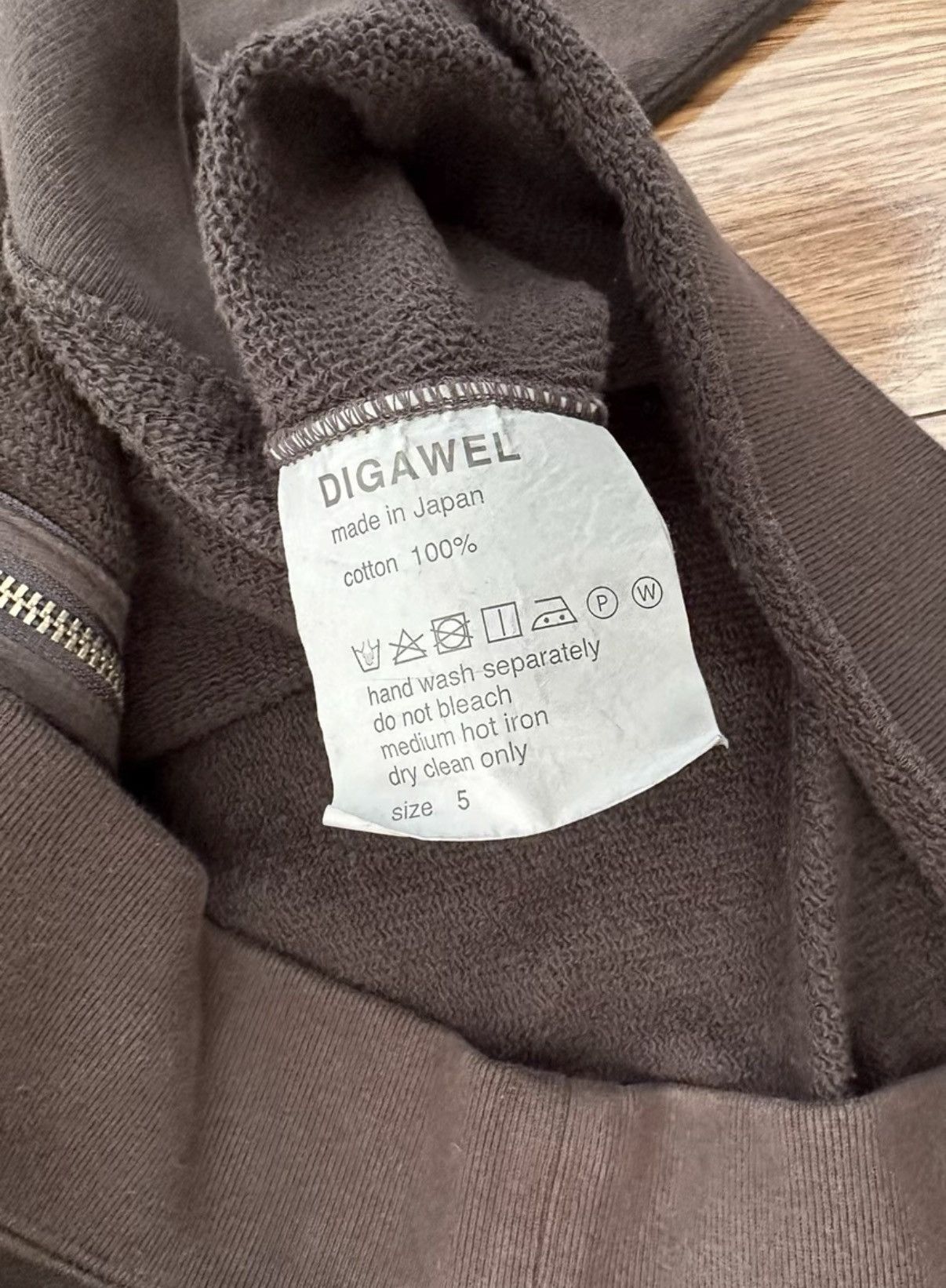 DIGAWEL DIGAWEL ZIP HOODIE Washed zip-up hoodie Size US S / EU 44-46 / 1 - 3 Thumbnail